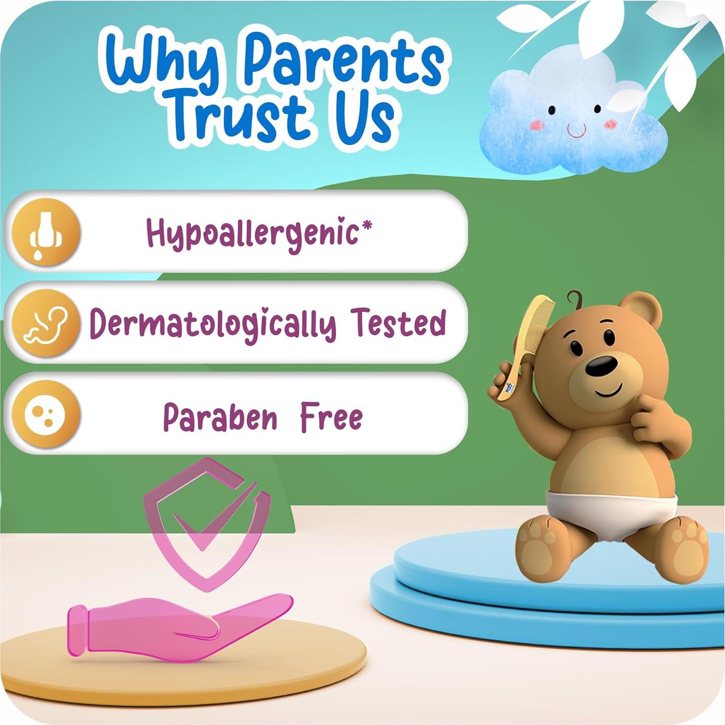 Champú para Bebés Ricitos de Oro Manzanilla 248 ml - Paquete de 3