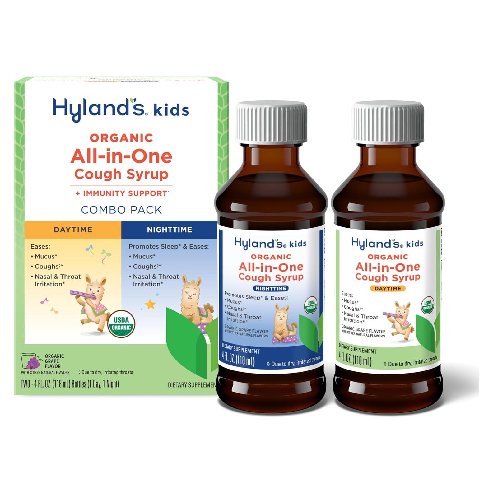 Jarabe para la tos orgánico Hyland's para niños 2x113.4ml