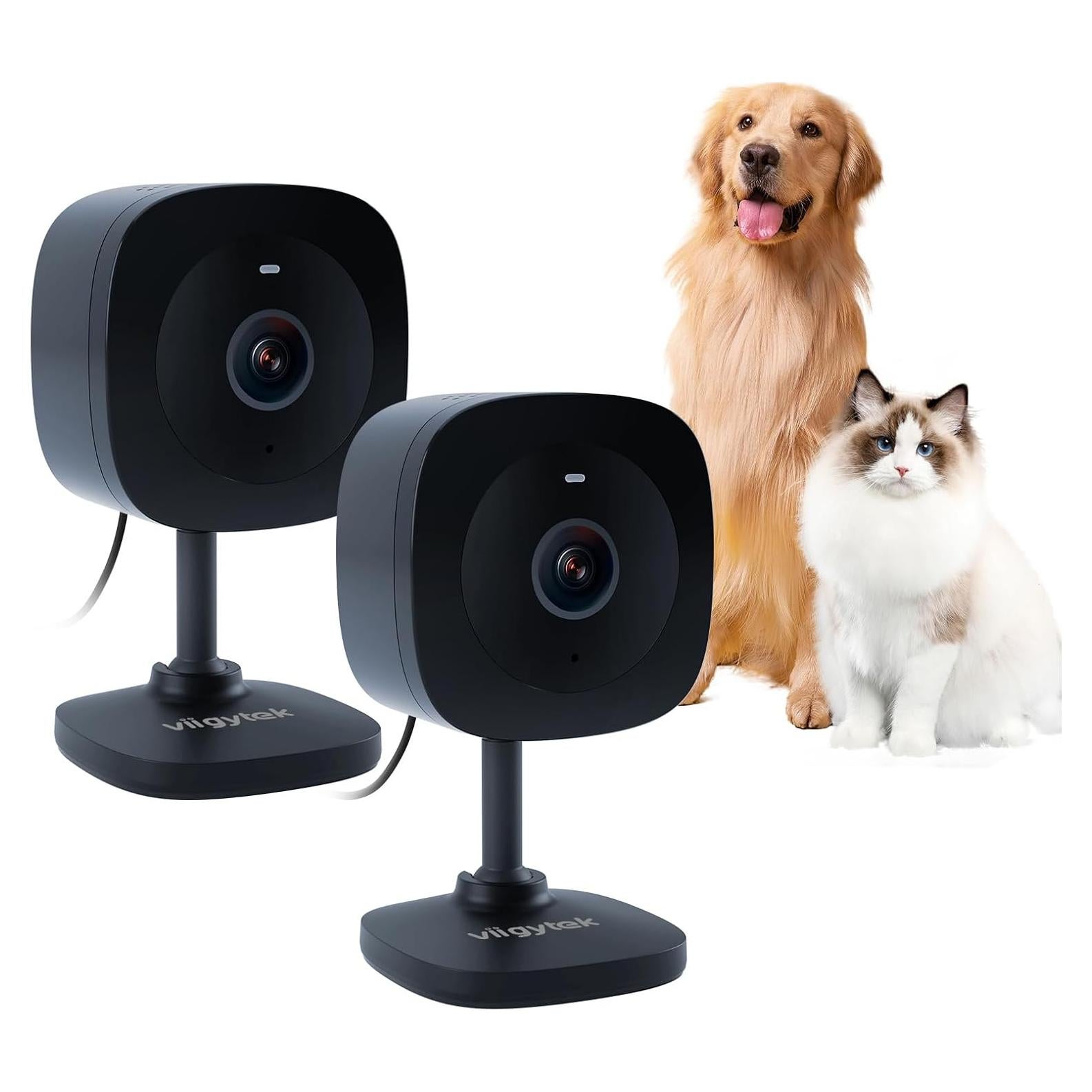 Cámara de Seguridad para Mascotas Viigytek X20 2K con Audio