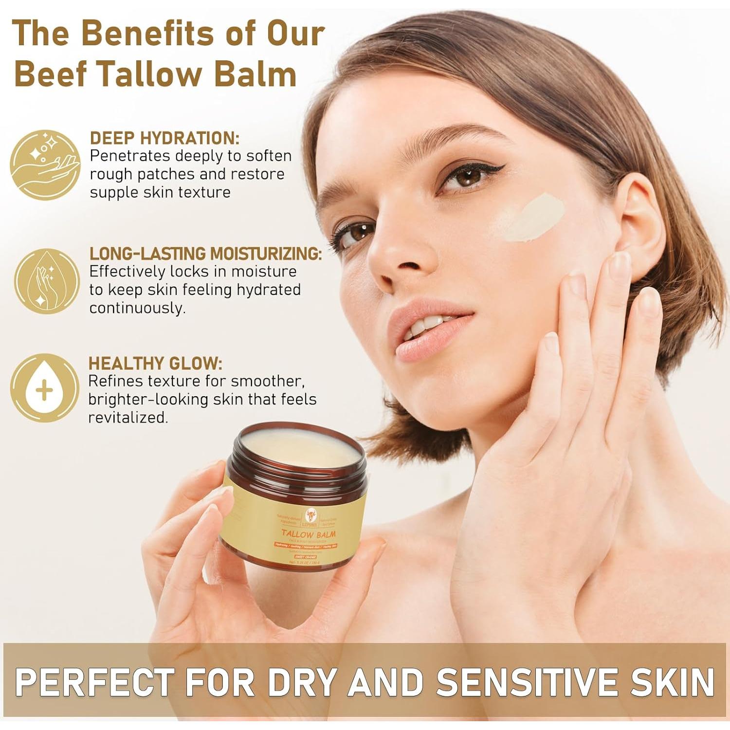 Bálsamo Hidratante Facial LEPONIX 150g Grasa de Res Orgánica