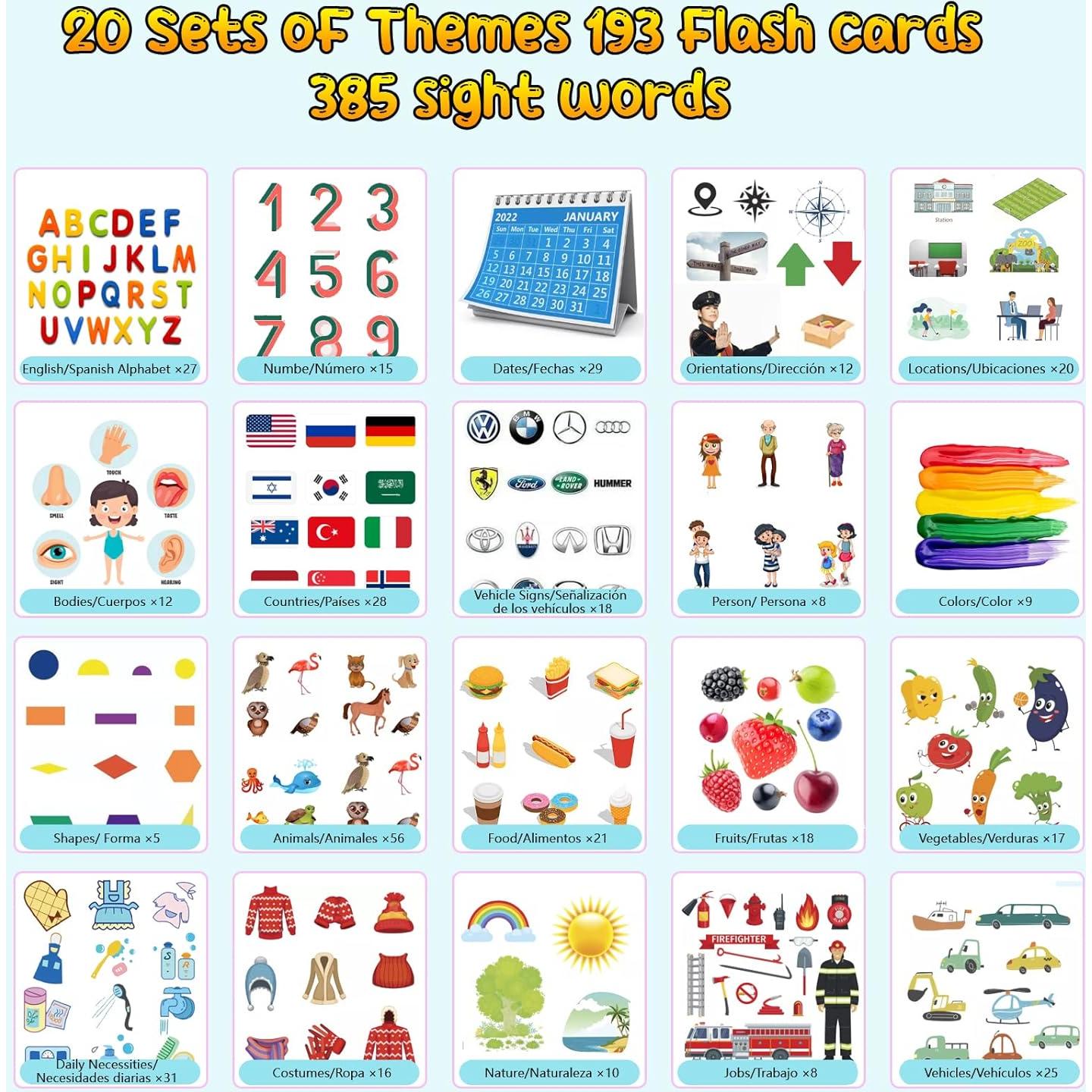 Juguete educativo bilingüe Free to Fly 386 palabras 2-6 años