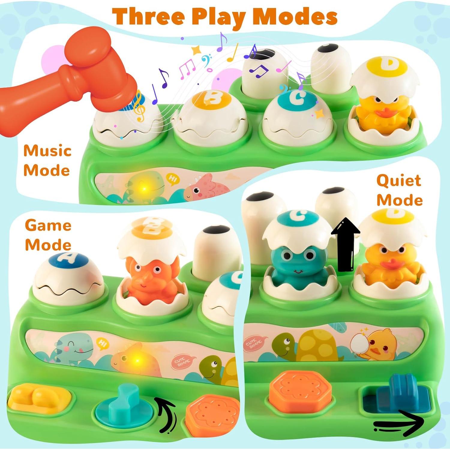 Juguete Musical Pop Up para Bebés 12-18 Meses - Tubaosiji