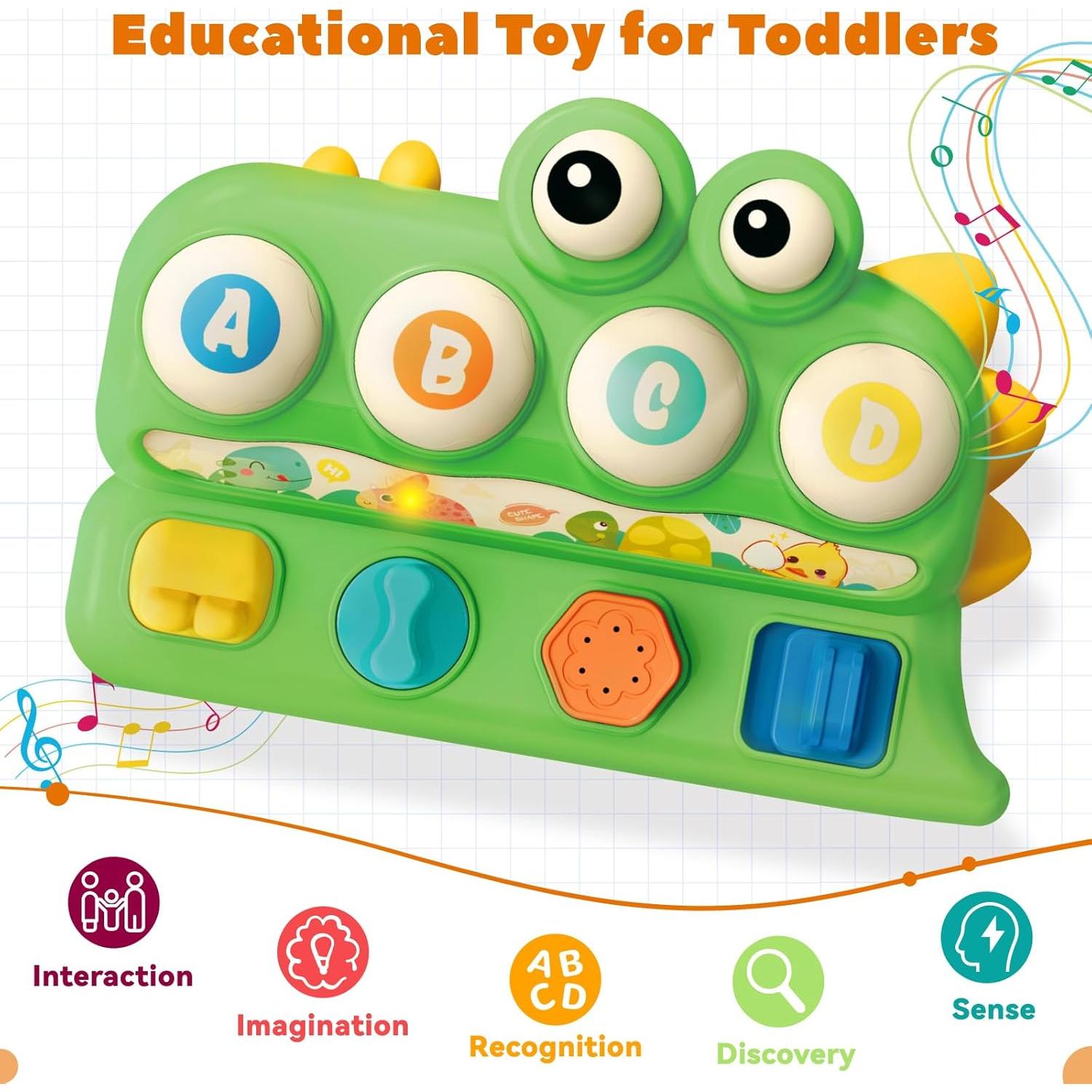 Juguete Musical Pop Up para Bebés 12-18 Meses - Tubaosiji