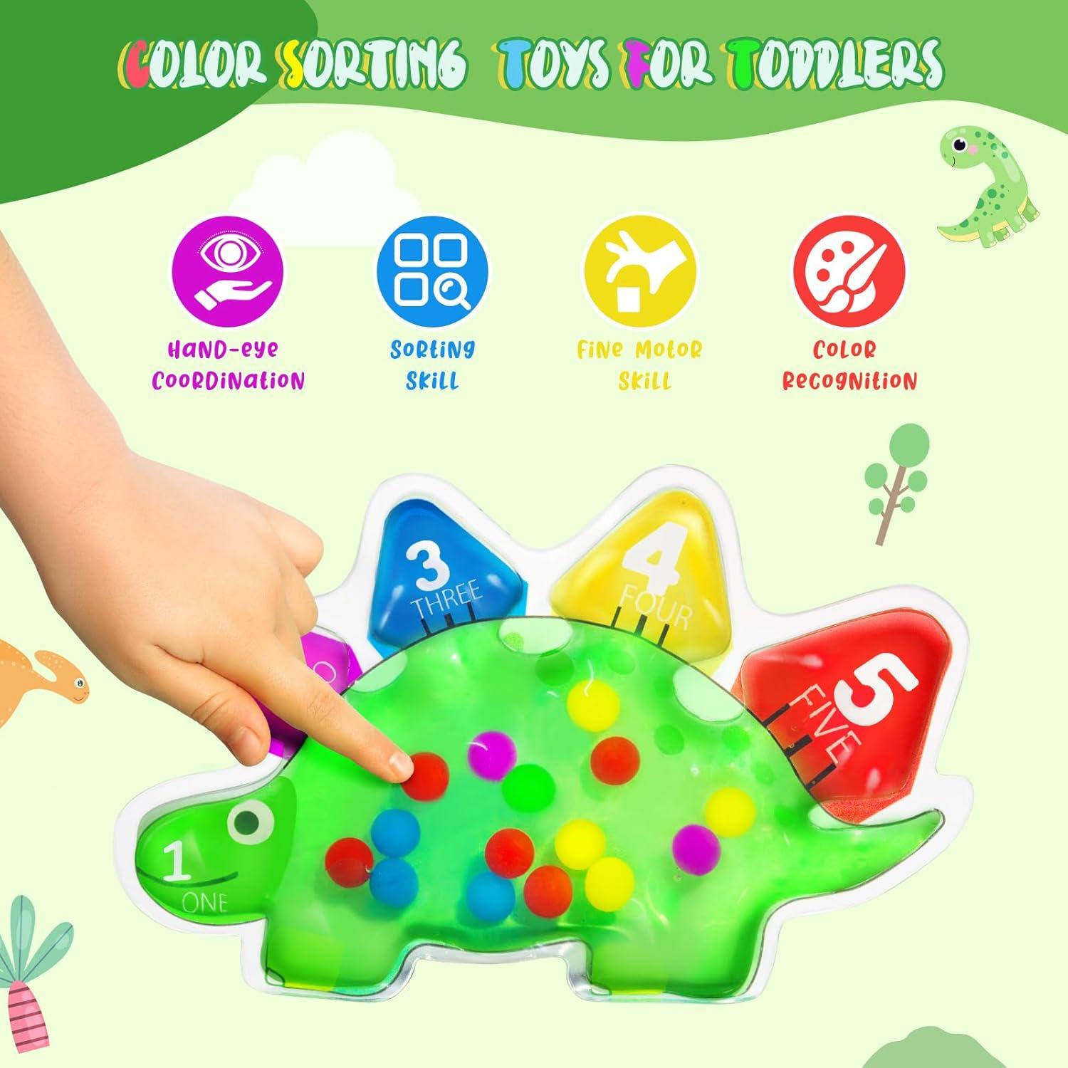 Juguete Sensorial Montessori Dinosaurio ElapseGlow 20x12 cm