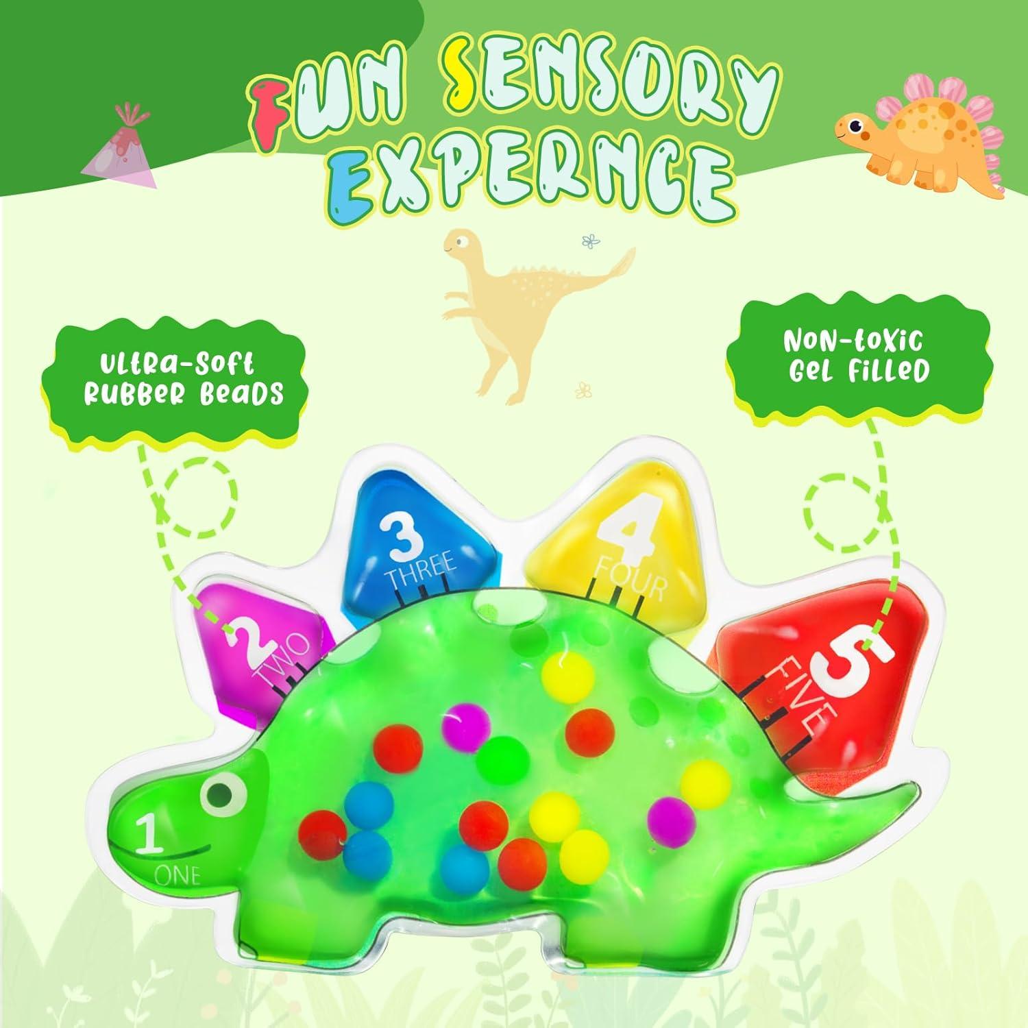 Juguete Sensorial Montessori Dinosaurio ElapseGlow 20x12 cm