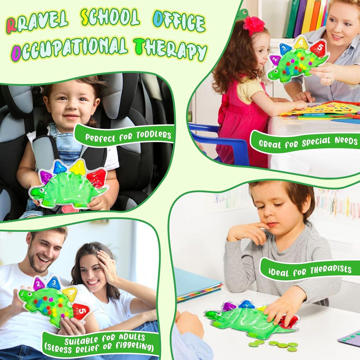 Juguete Sensorial Montessori Dinosaurio ElapseGlow 20x12 cm