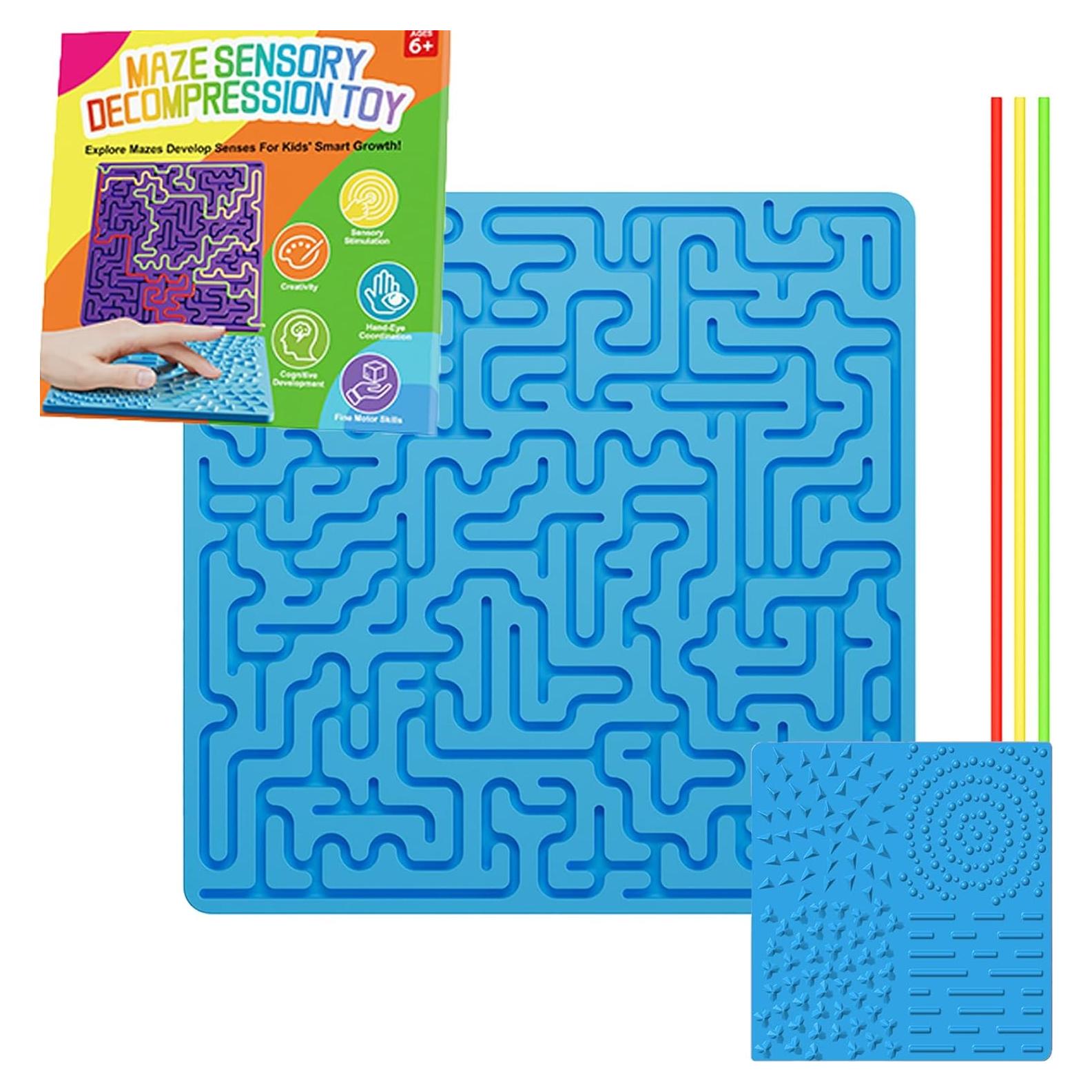 Tablero Sensorial Antiestrés DriftLink Azul 5x5 cm para Niños y Adultos