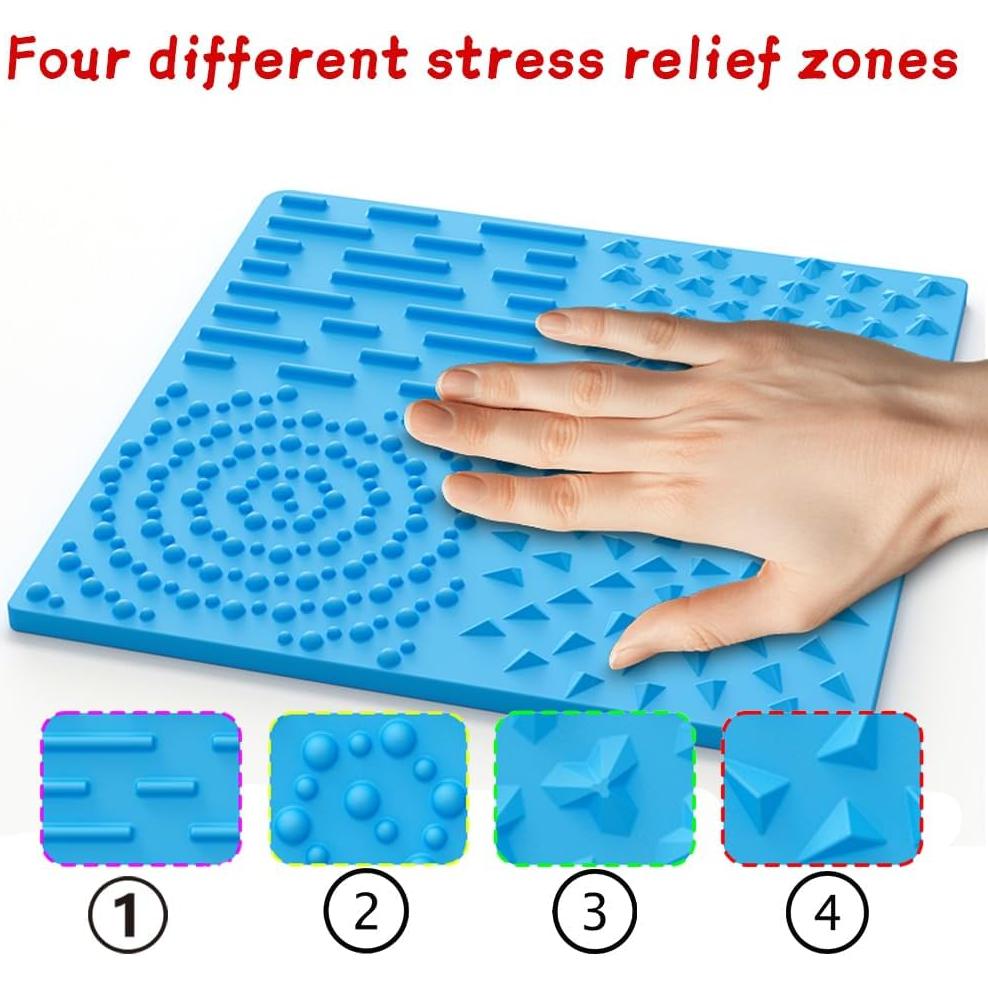 Tablero Sensorial Antiestrés DriftLink Azul 5x5 cm para Niños y Adultos