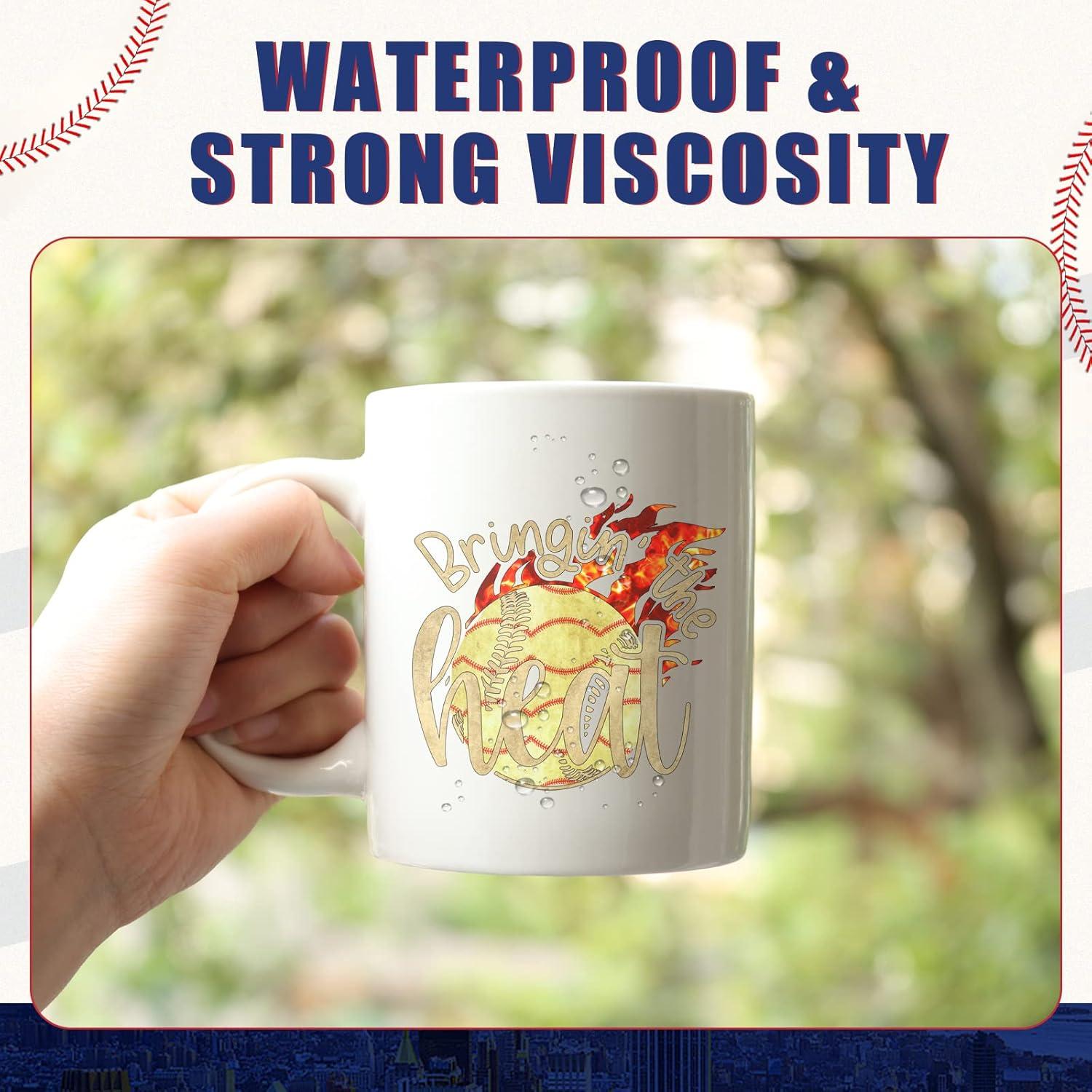 Vinilo Adhesivo Permanente Tintnut - 10 Hojas 30.48x25.4cm Béisbol