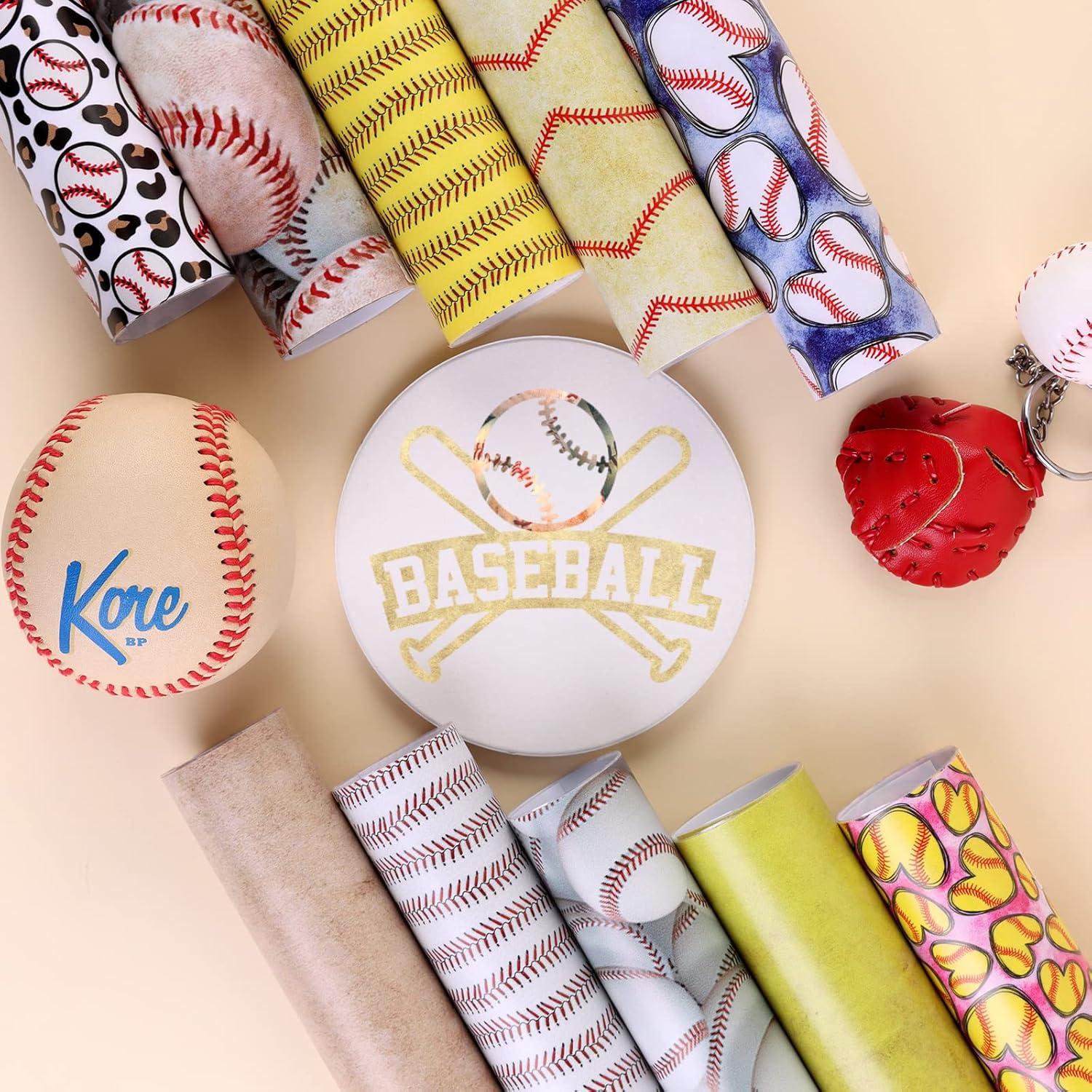 Vinilo Adhesivo Permanente Tintnut - 10 Hojas 30.48x25.4cm Béisbol