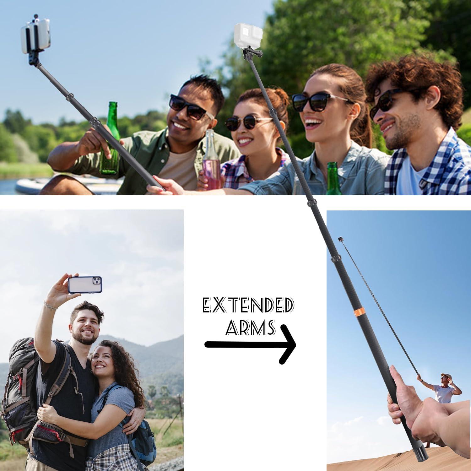 Palo de Selfie Extensible Loiezuir 3M para Insta360 X3/X2