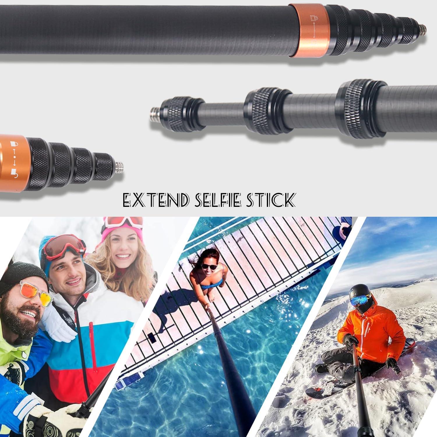 Palo de Selfie Extensible Loiezuir 3M para Insta360 X3/X2