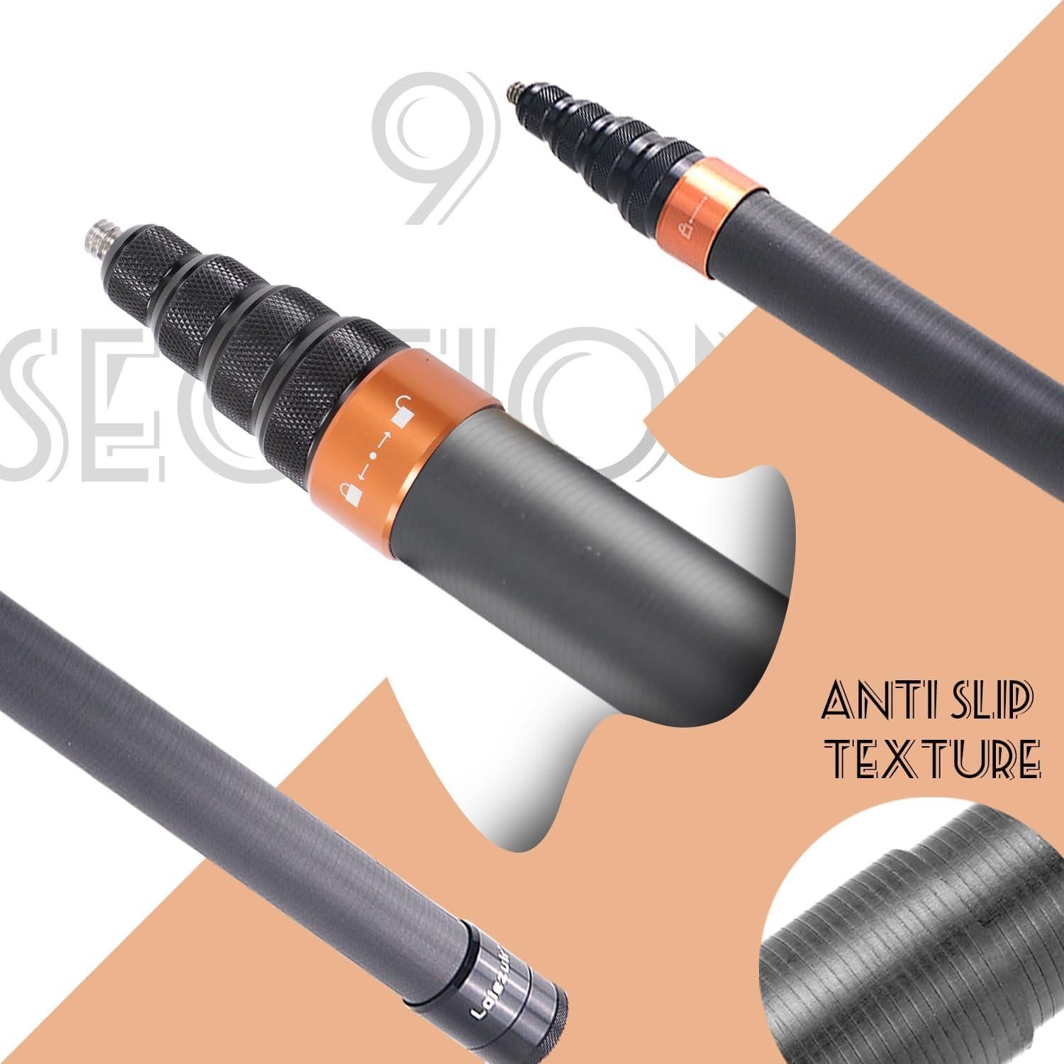 Palo de Selfie Extensible Loiezuir 3M para Insta360 X3/X2