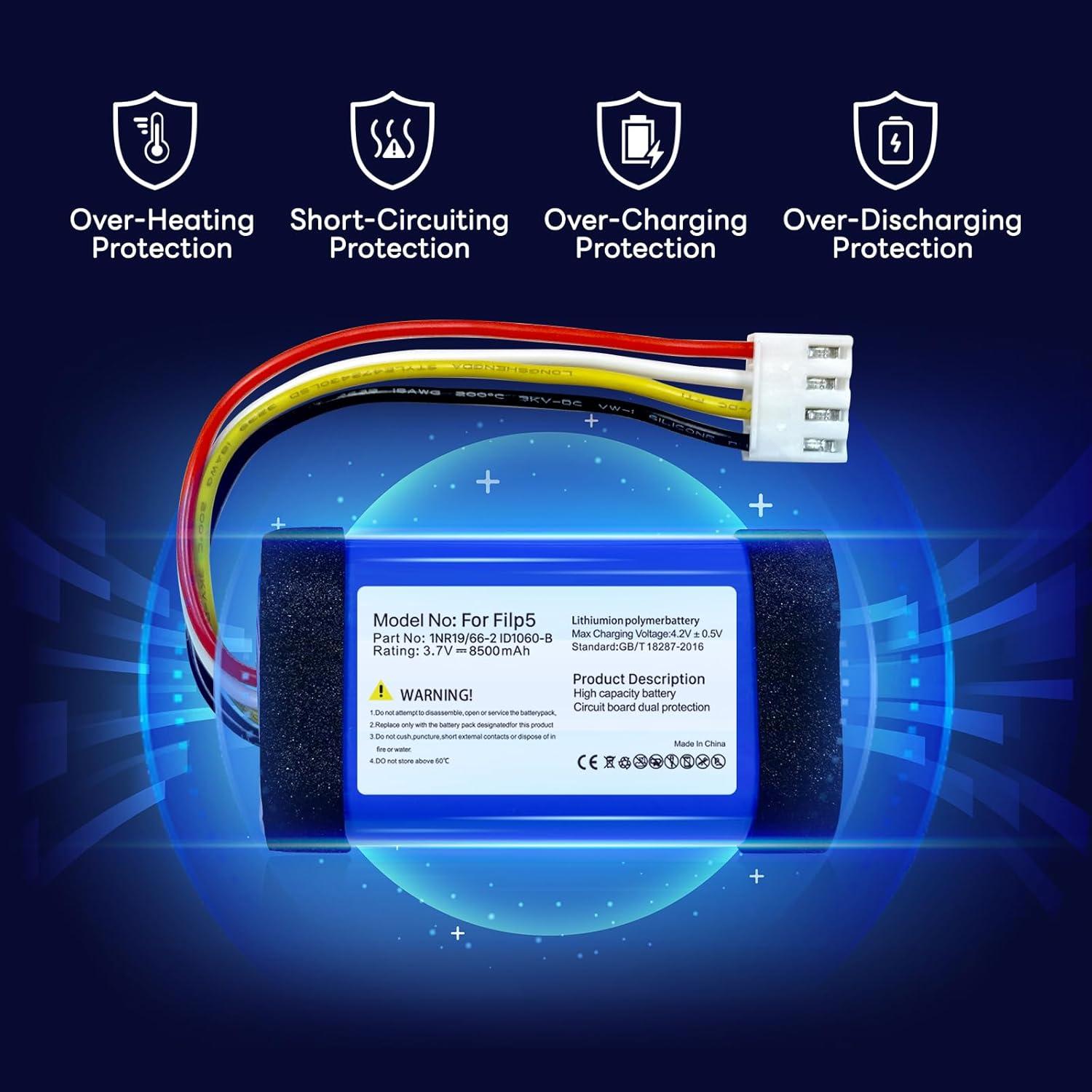 Batería de Reemplazo 8500mAh para JBL Flip 5 - Alta Capacidad