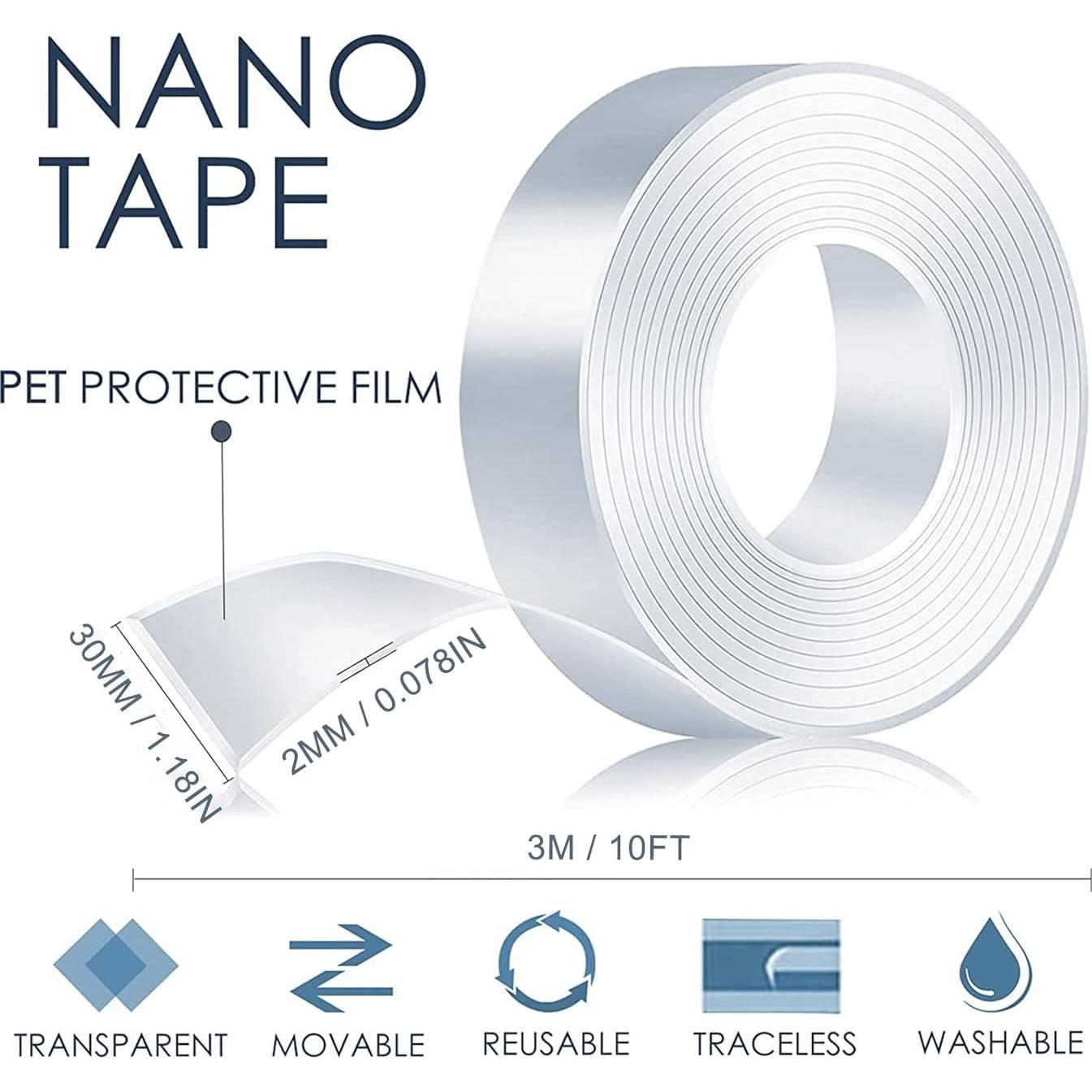 Cinta de Doble Cara LELADY Nano 3 cm x 3 m Reutilizable