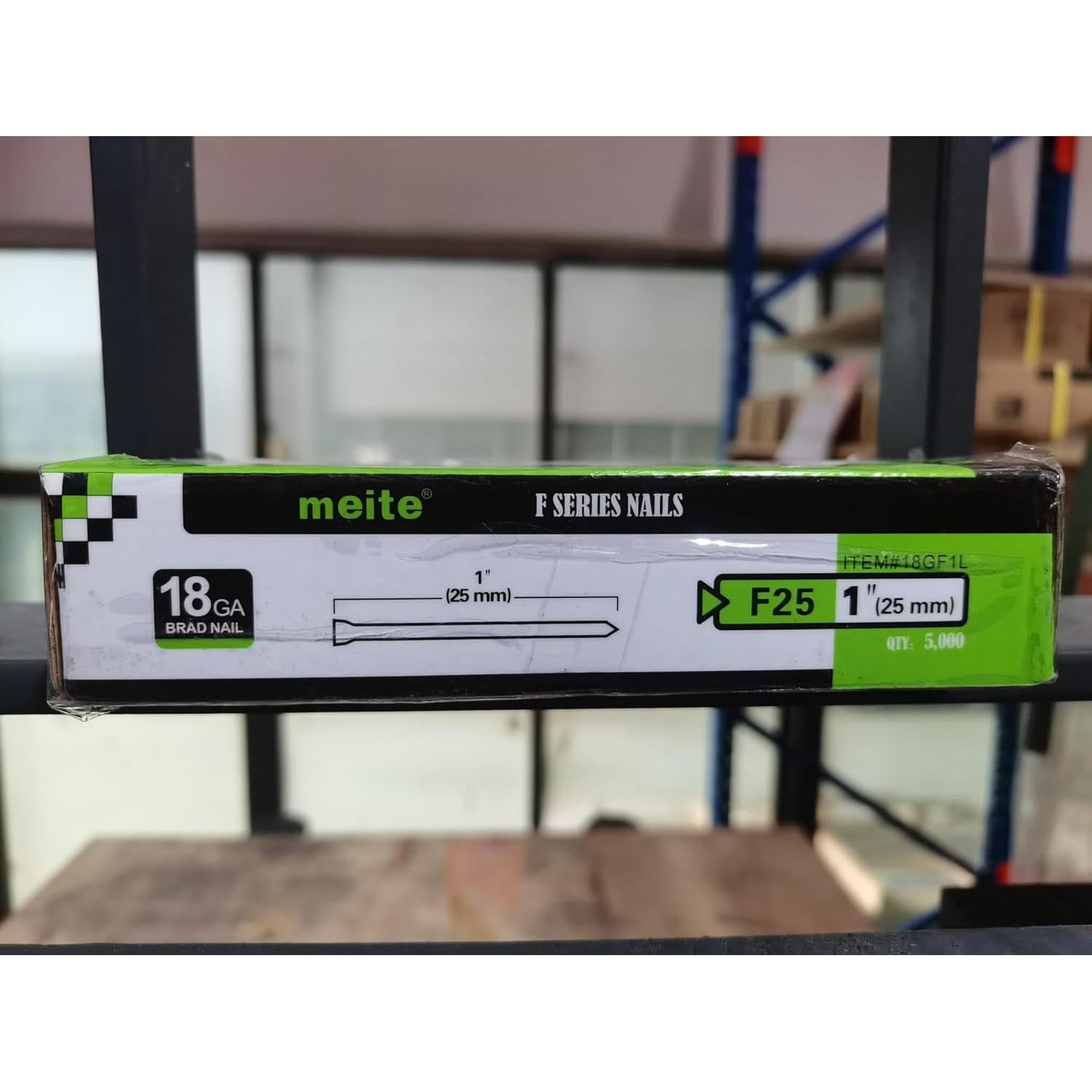 Clavos Brad Galvanizados Meite 18GA 25mm 5000 PCS Caja
