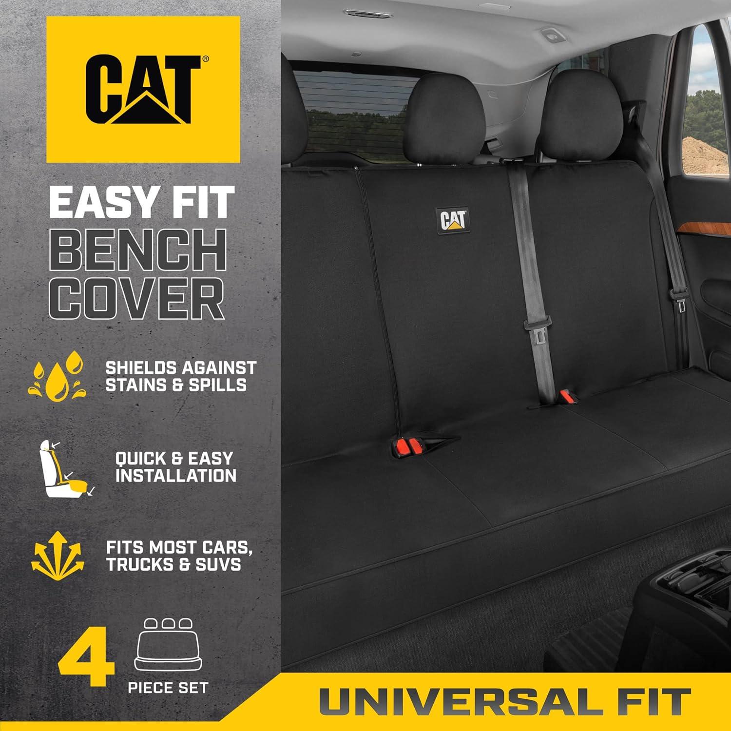 Cubierta de Asiento Trasero FlexFit Cat Negra 60/40 para Auto