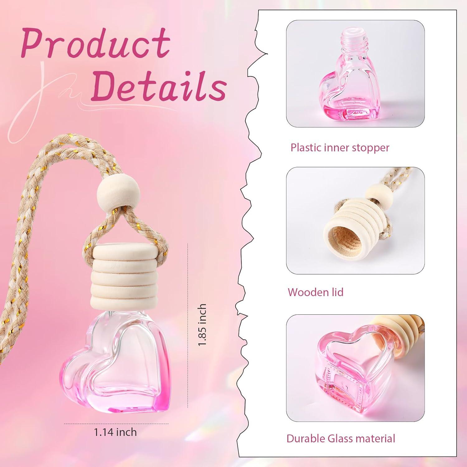 20 Piezas Ambientador de Aire Colgante LOYIM Corazón Rosa