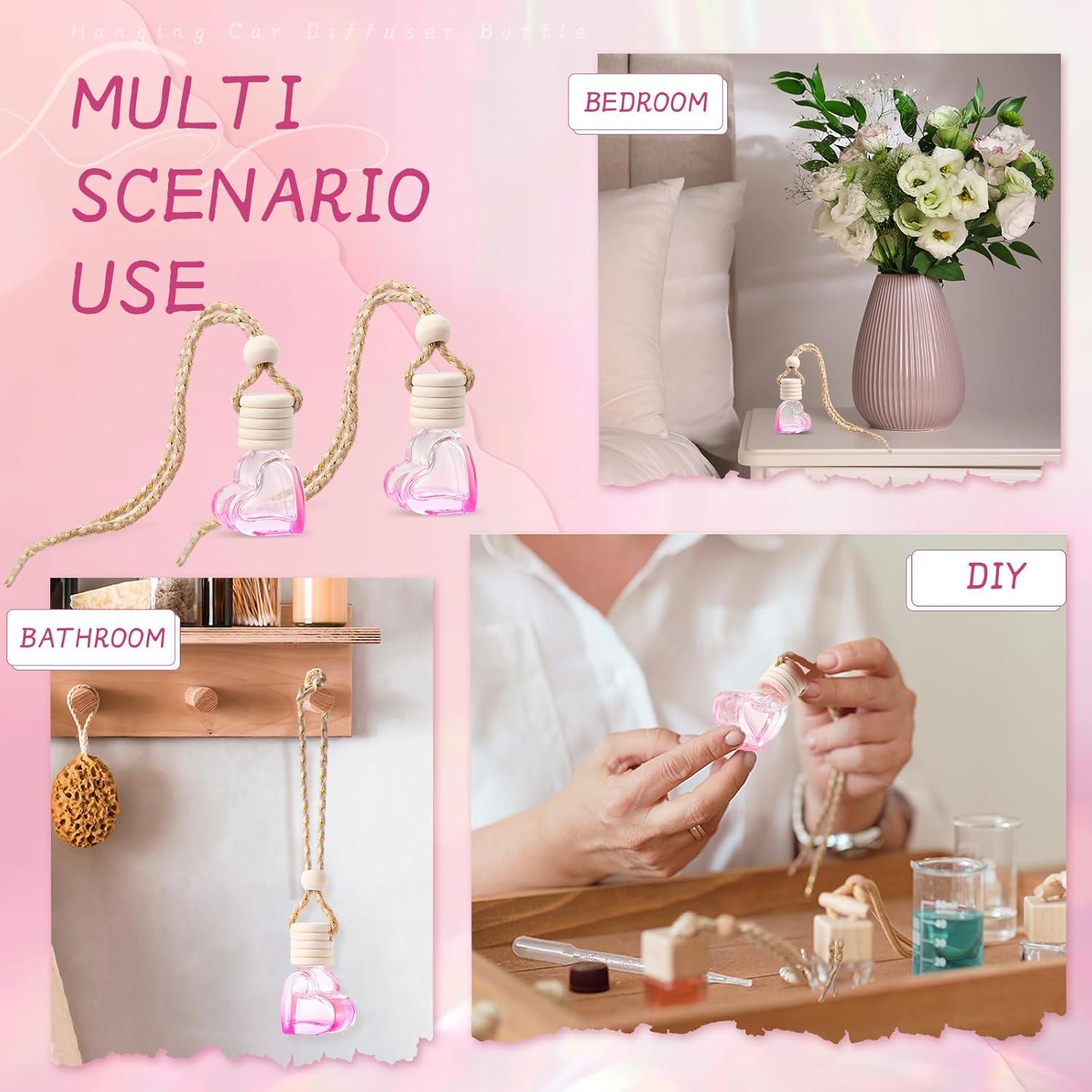 20 Piezas Ambientador de Aire Colgante LOYIM Corazón Rosa