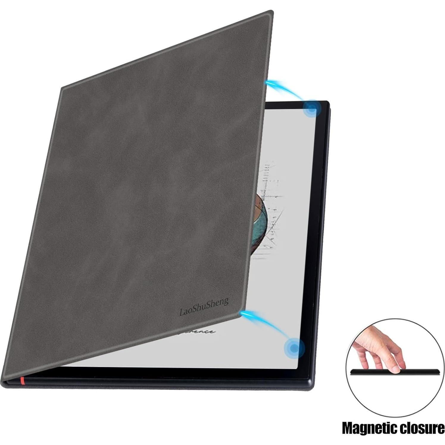 Funda Magnética LaoShuSheng para Boox Note Air 4 C y 3 C - Gris