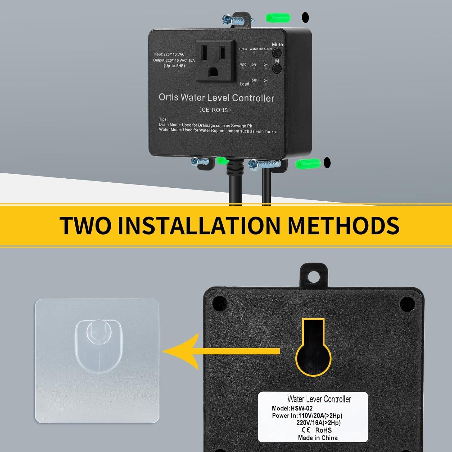 Interruptor Electrónico de Bomba Hi-Lo Ortis 110/220V con Sensores