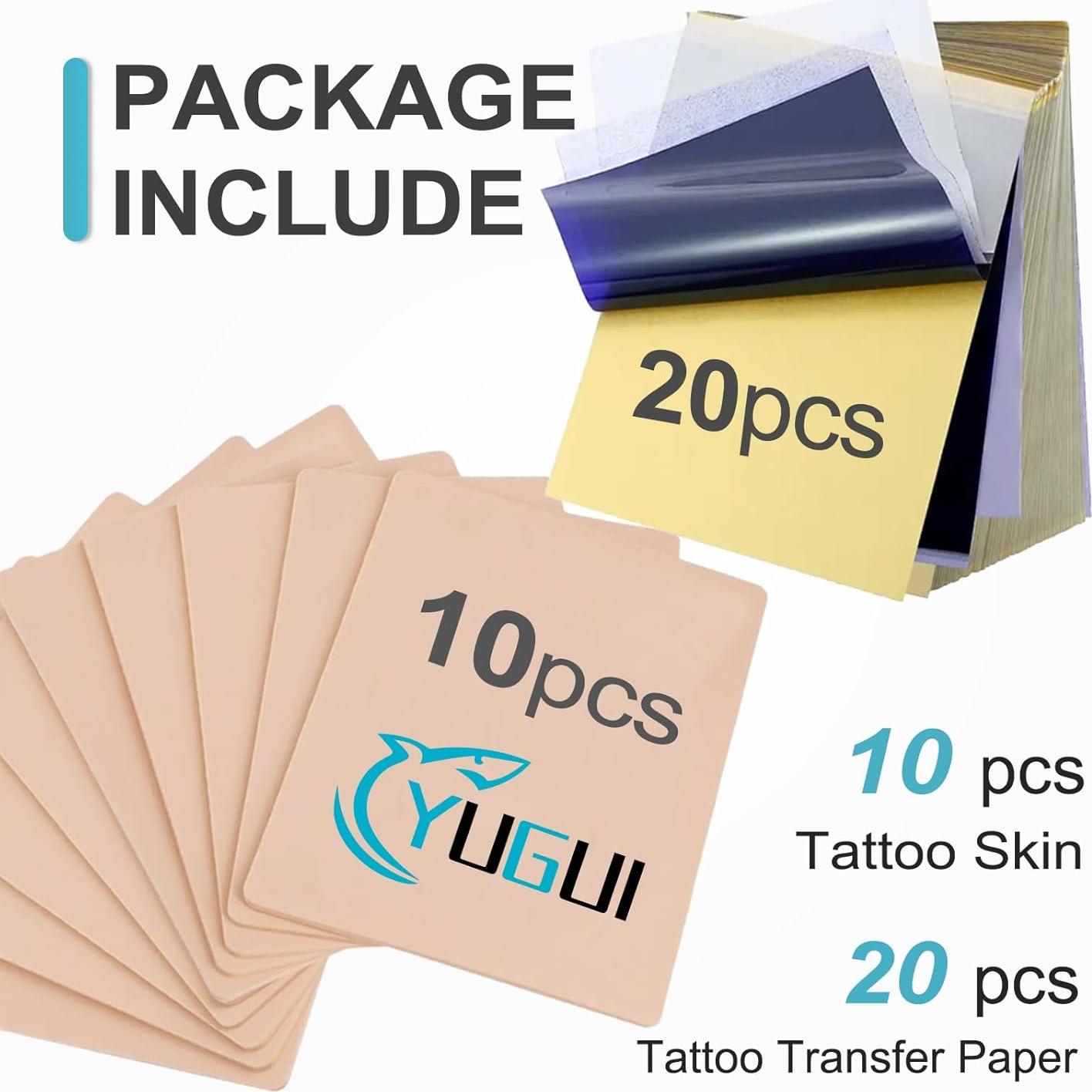 Kit de Práctica de Tatuaje Yugui 30 Piezas - Piel y Papel