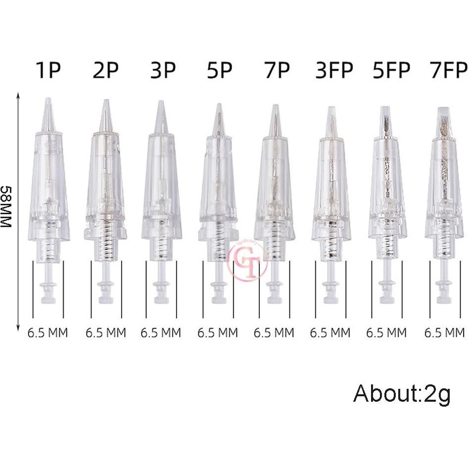 30 Agujas de Tatuaje Desechables TgoBeauty 0.18mm 1P para Maquillaje