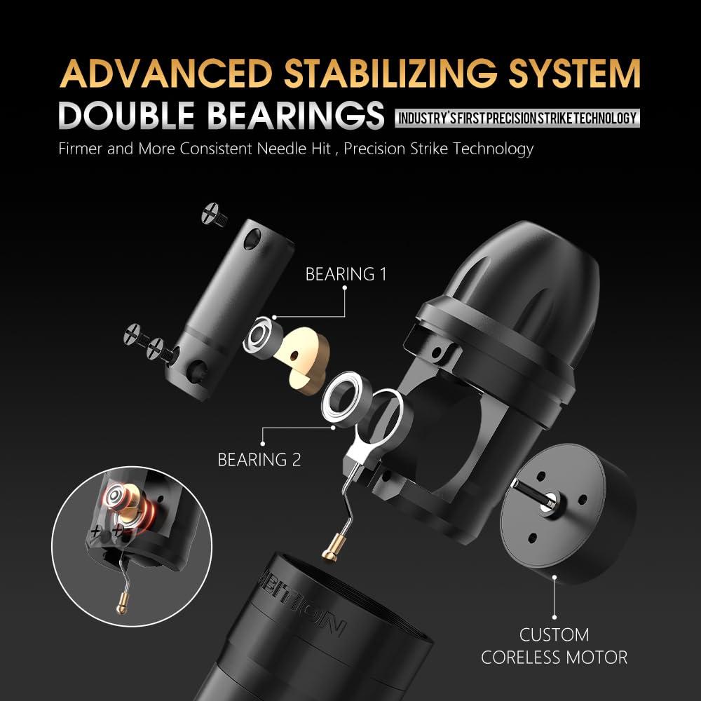 Máquina de Tatuaje Rotativa Ambition Shura - Ligera y Ergonómica