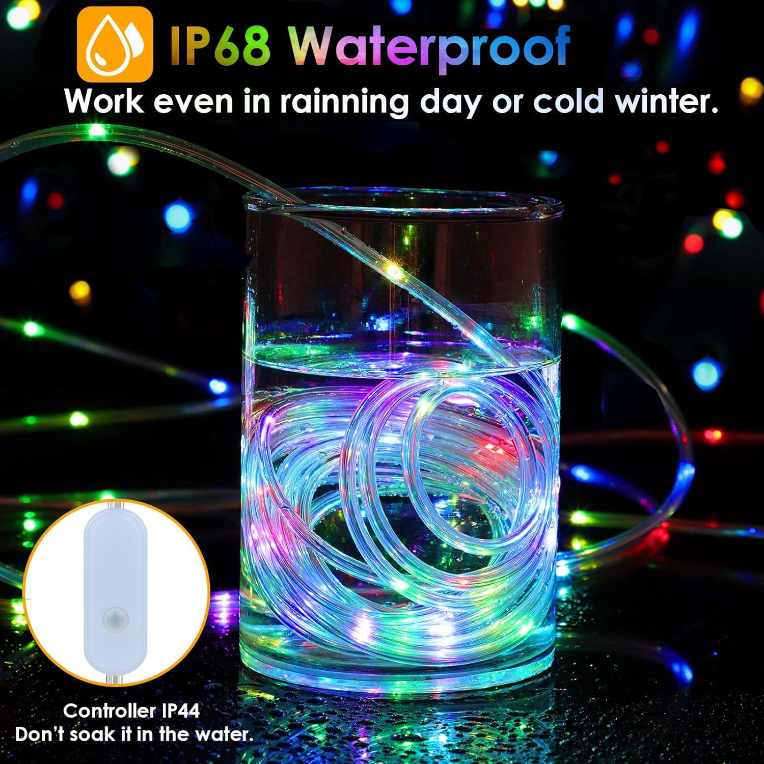 Luces de Cuerda LED 15m Nazuwke 150 LEDs Multicolor IP68