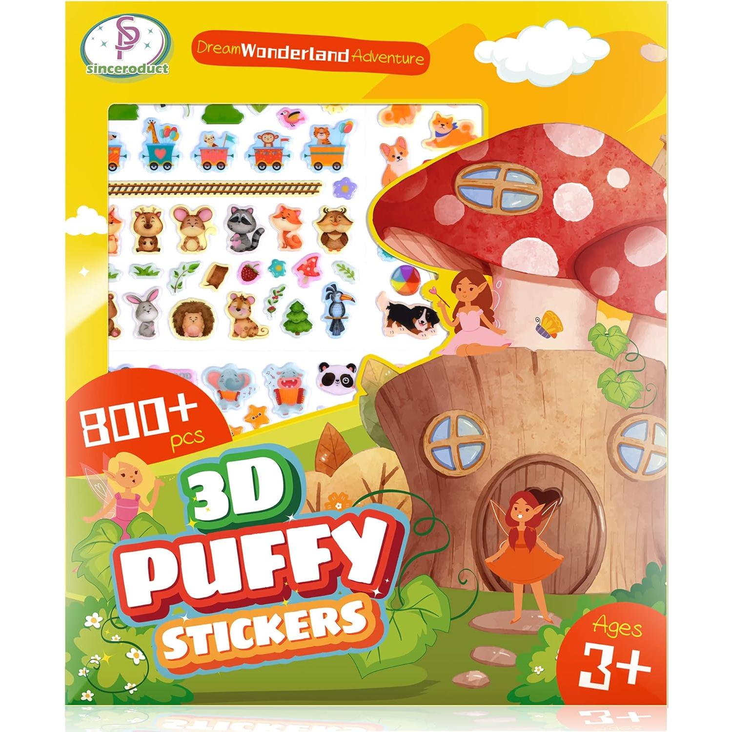 Stickers Esponjosos 3D Coloridos Sinceroduct - 800 Piezas