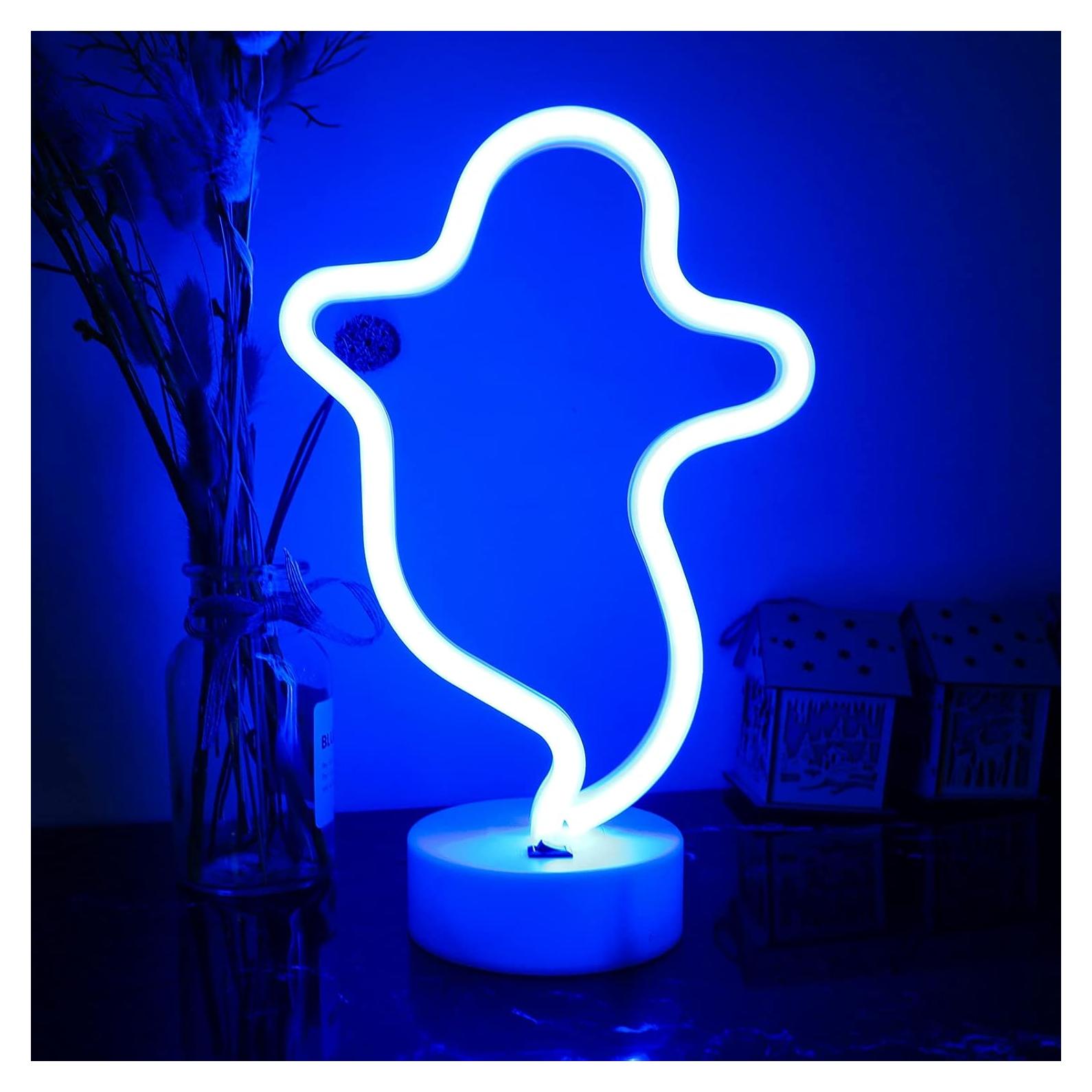 Lámpara de Neón LED ENUOLI Fantasma Decorativa 28.5cm