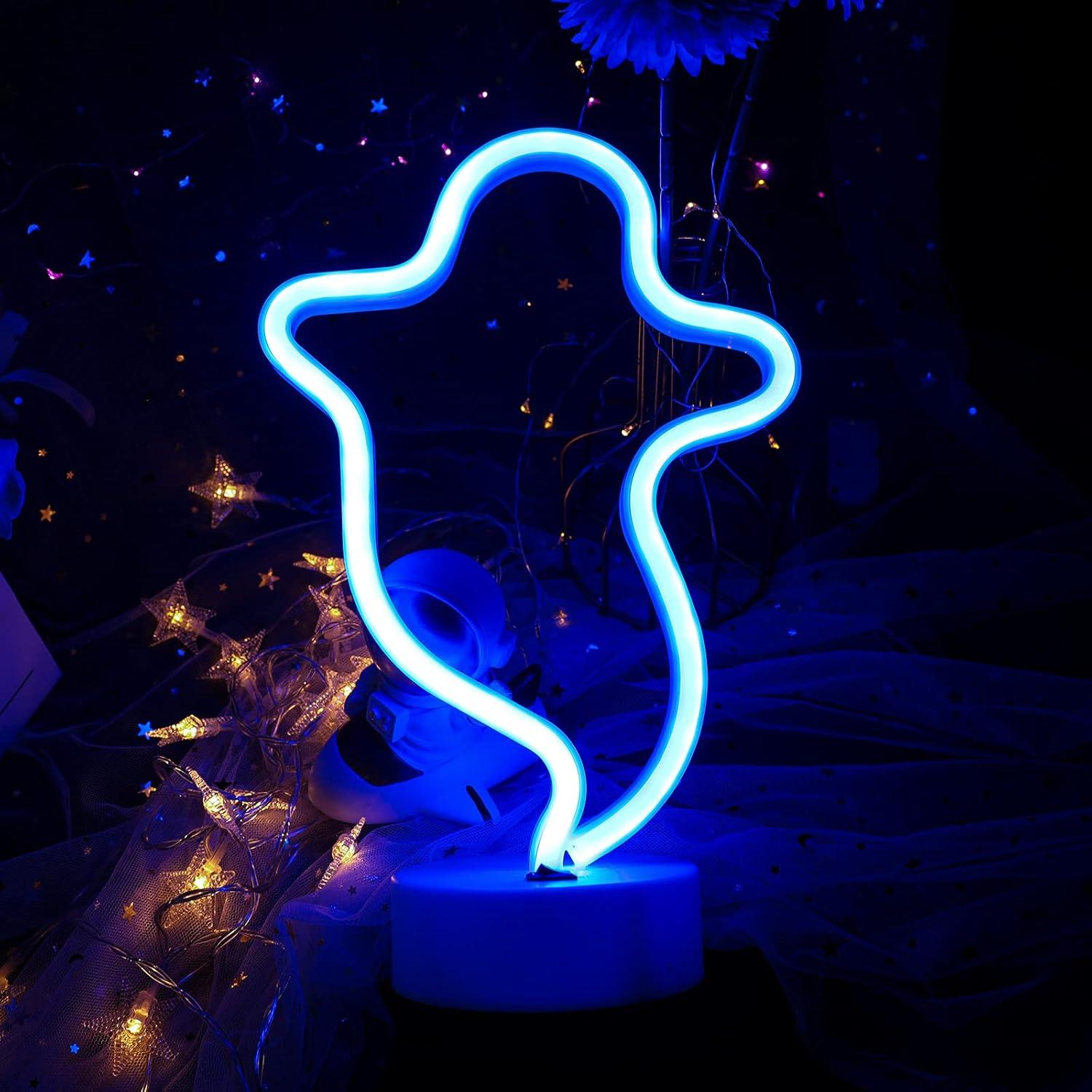 Lámpara de Neón LED ENUOLI Fantasma Decorativa 28.5cm
