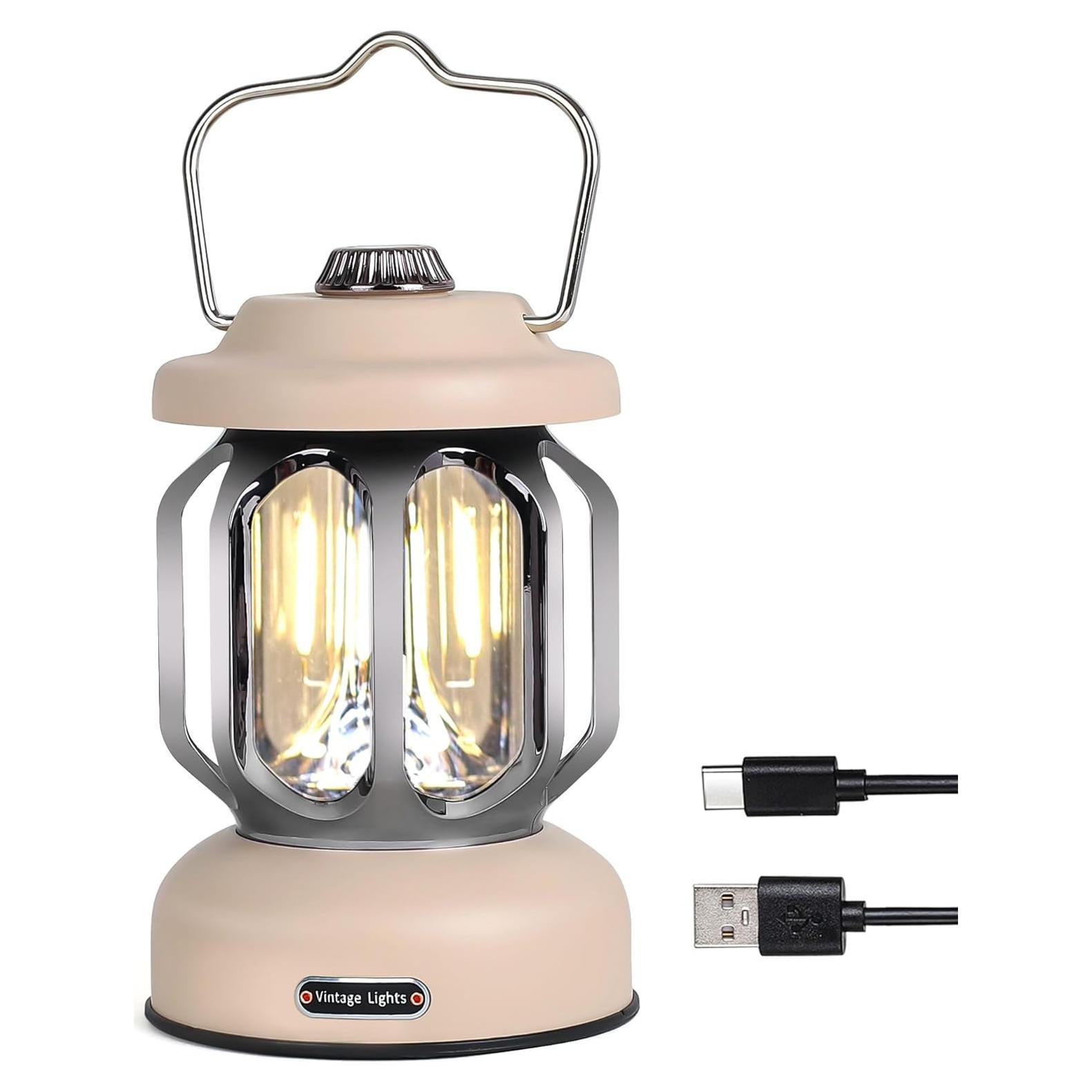 Linterna de Camping LED SEAMAGIC Retro Blanca 2000mAh