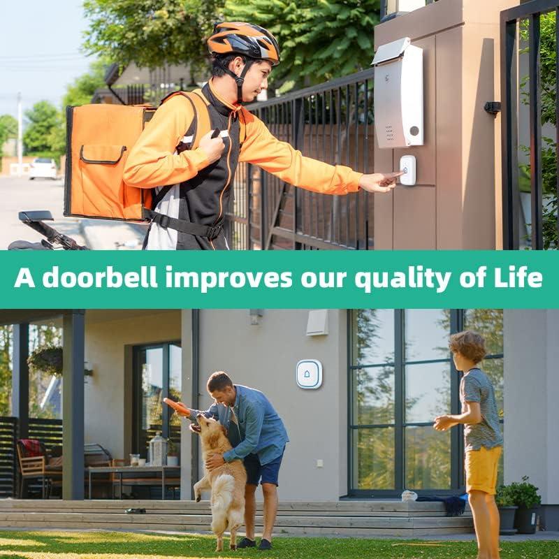 Timbre Inalámbrico LetsWill LDB-C12 1000ft IP66 56 Tonos