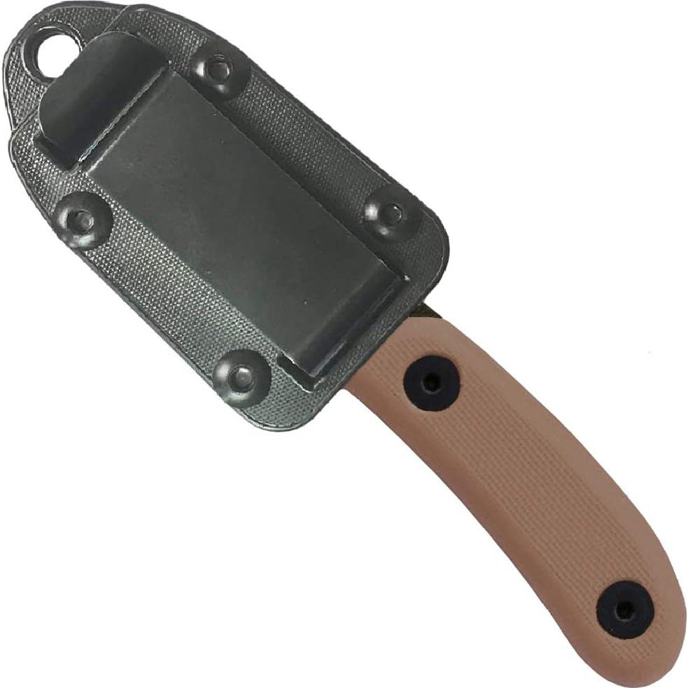 Cuchillo ESEE Candiru Negro 13cm Acero 1095 con Funda