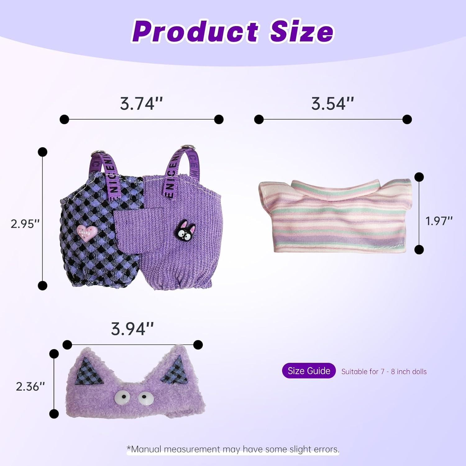 Conjunto de Ropa para Muñecas 17cm YUFUDUO 3 Piezas