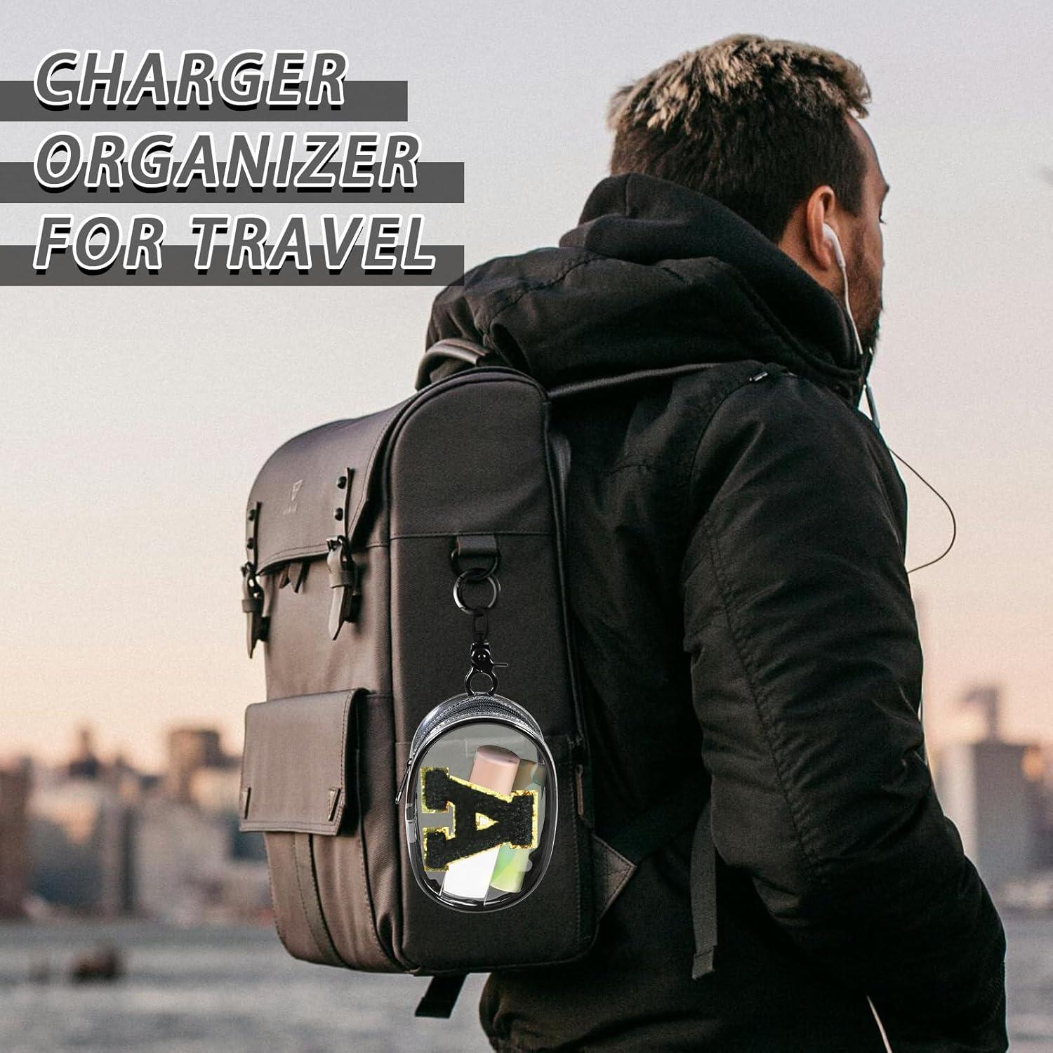 Bolsa de Maquillaje Pequeña PVC Transparente con Inicial Personalizada