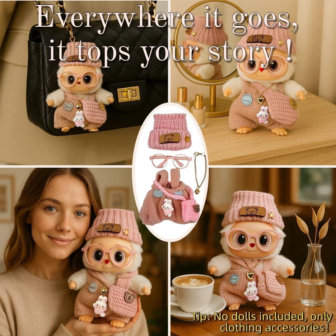 Conjunto Sweetheart Rosa para Muñeca de 17cm - 6 Piezas