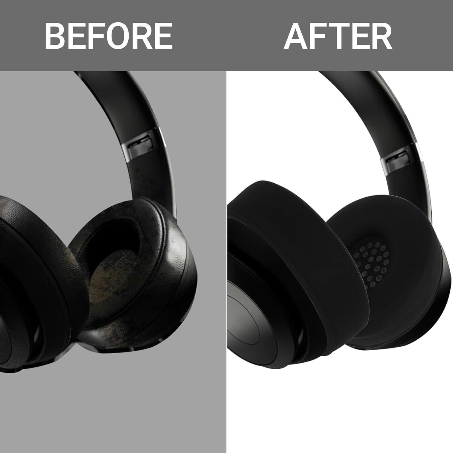 Cubierta de Silicona para Almohadillas Beats Solo 4/3 - Negro