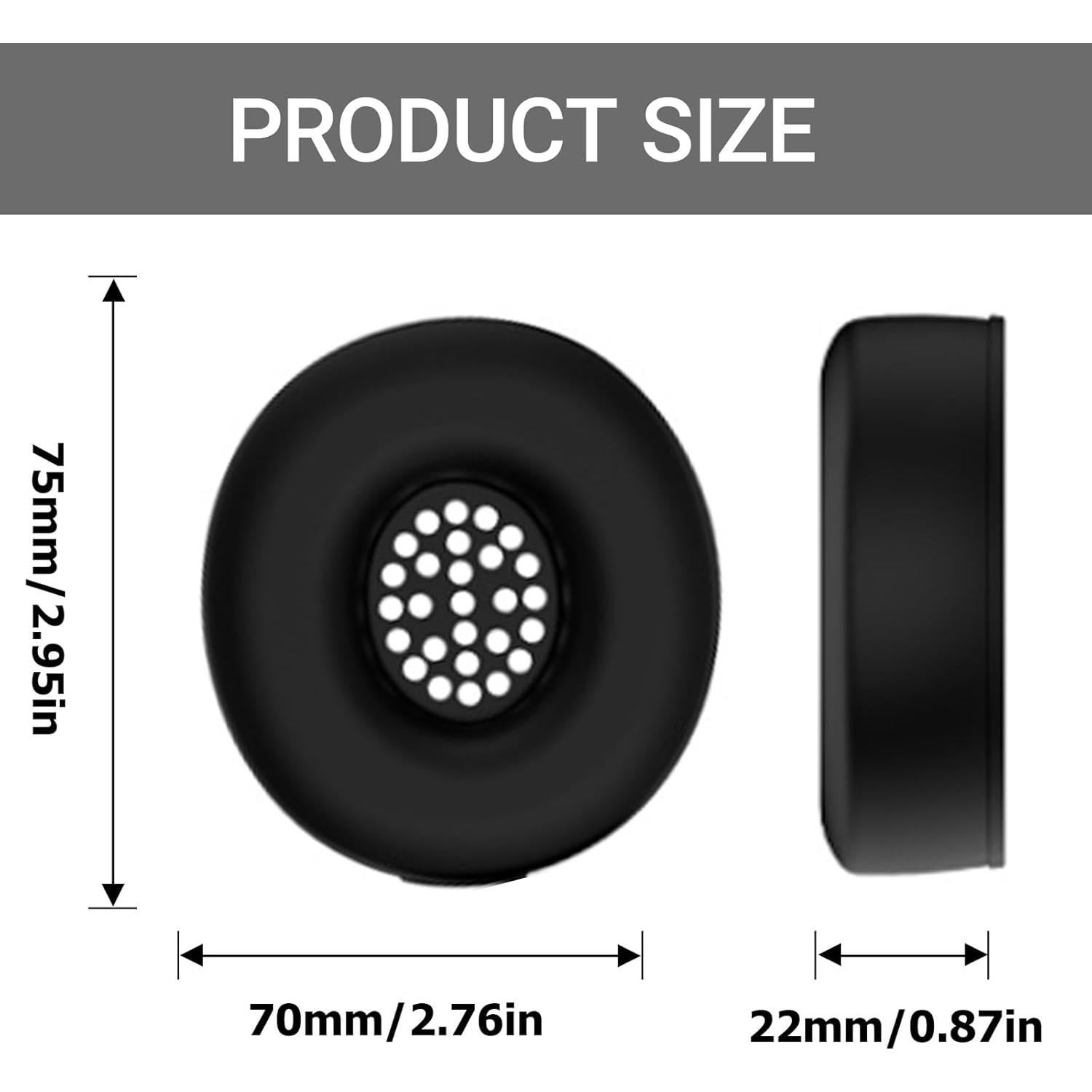 Cubierta de Silicona para Almohadillas Beats Solo 4/3 - Negro