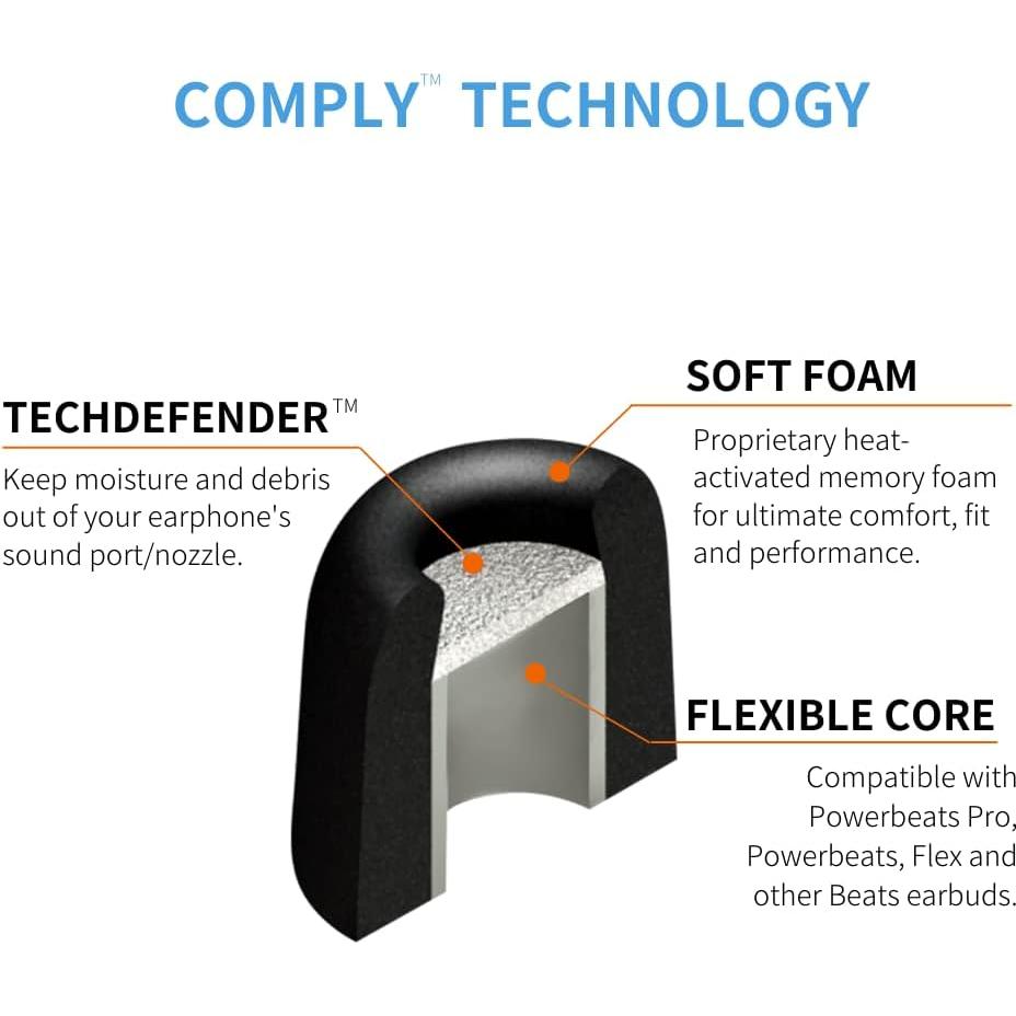 Consejos de Espuma Comply para Auriculares Beats - Pequeño (3 pares)