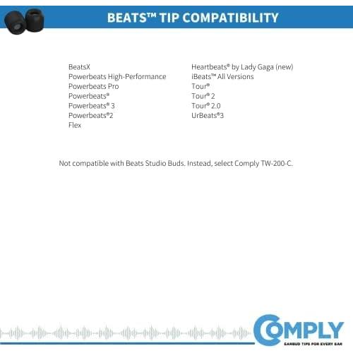 Consejos de Espuma Comply para Auriculares Beats - Pequeño (3 pares)