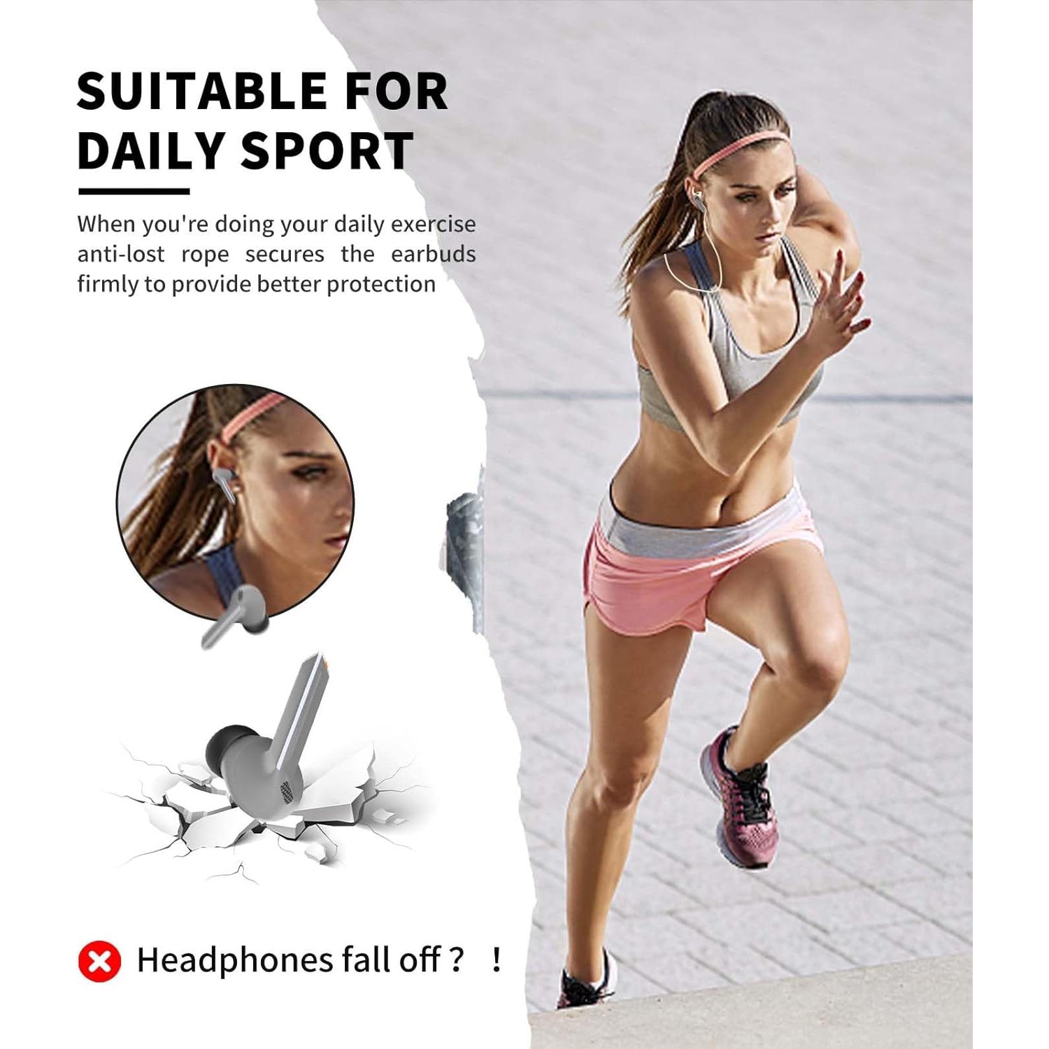 Correa Antipérdida de Silicona para Galaxy Buds 3 Pro - Albaricoque