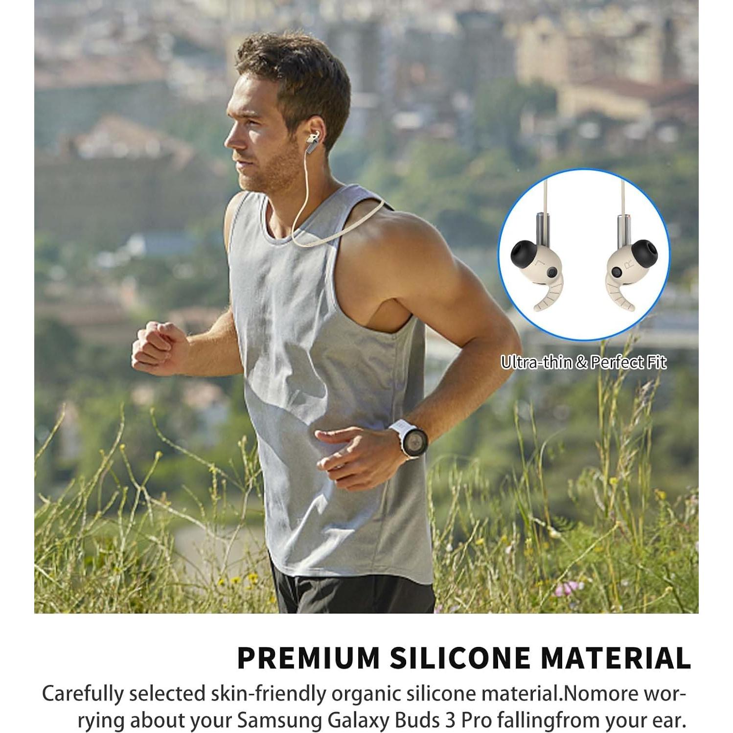 Correa Antipérdida de Silicona para Galaxy Buds 3 Pro - Albaricoque