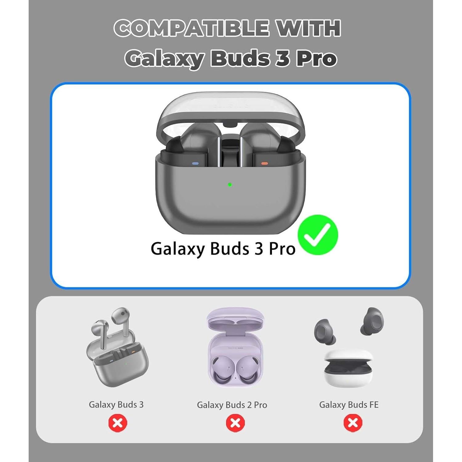 Correa Antipérdida de Silicona para Galaxy Buds 3 Pro - Albaricoque
