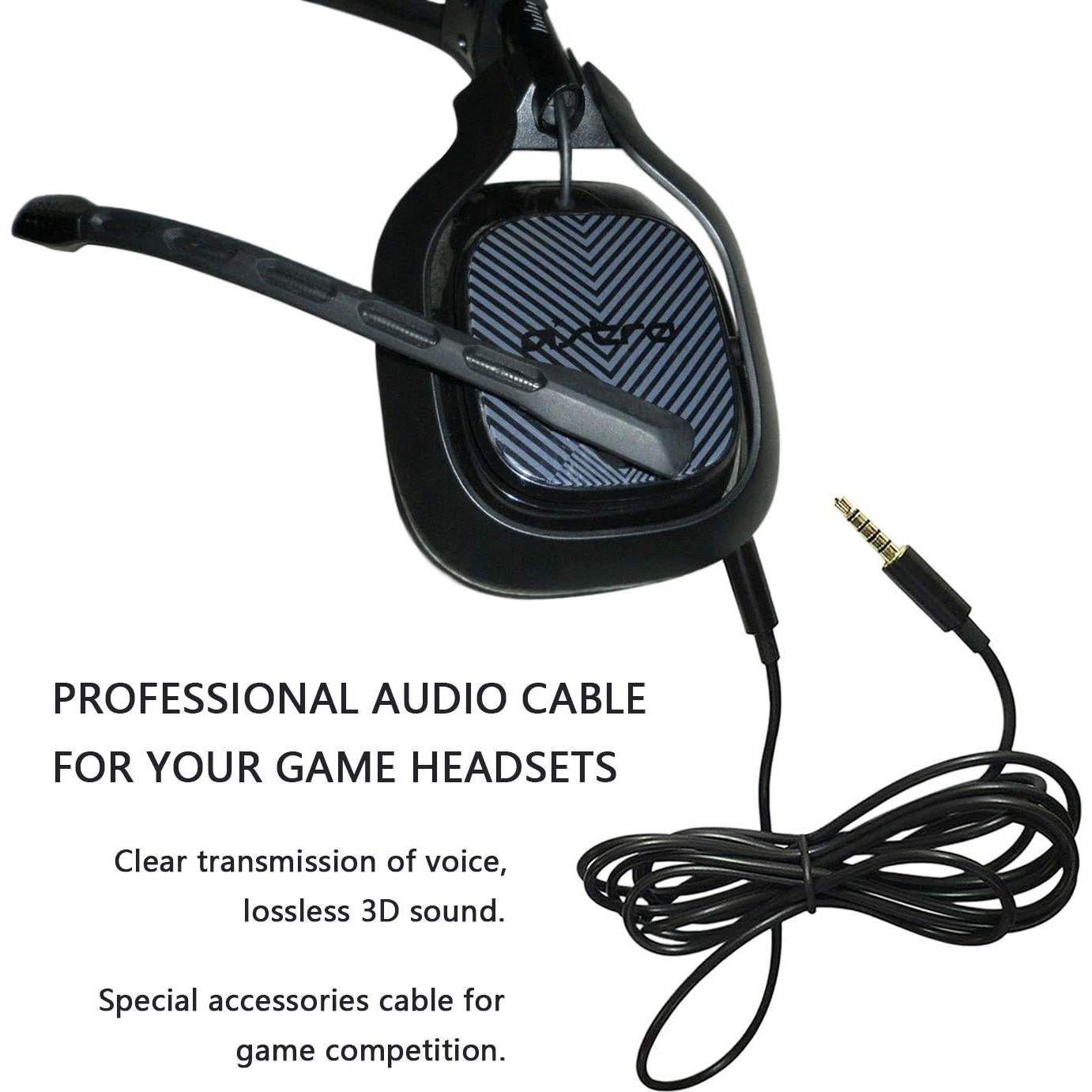 Cable de Audio JAINTA 2m para Auriculares Astro A10 A40 PS4