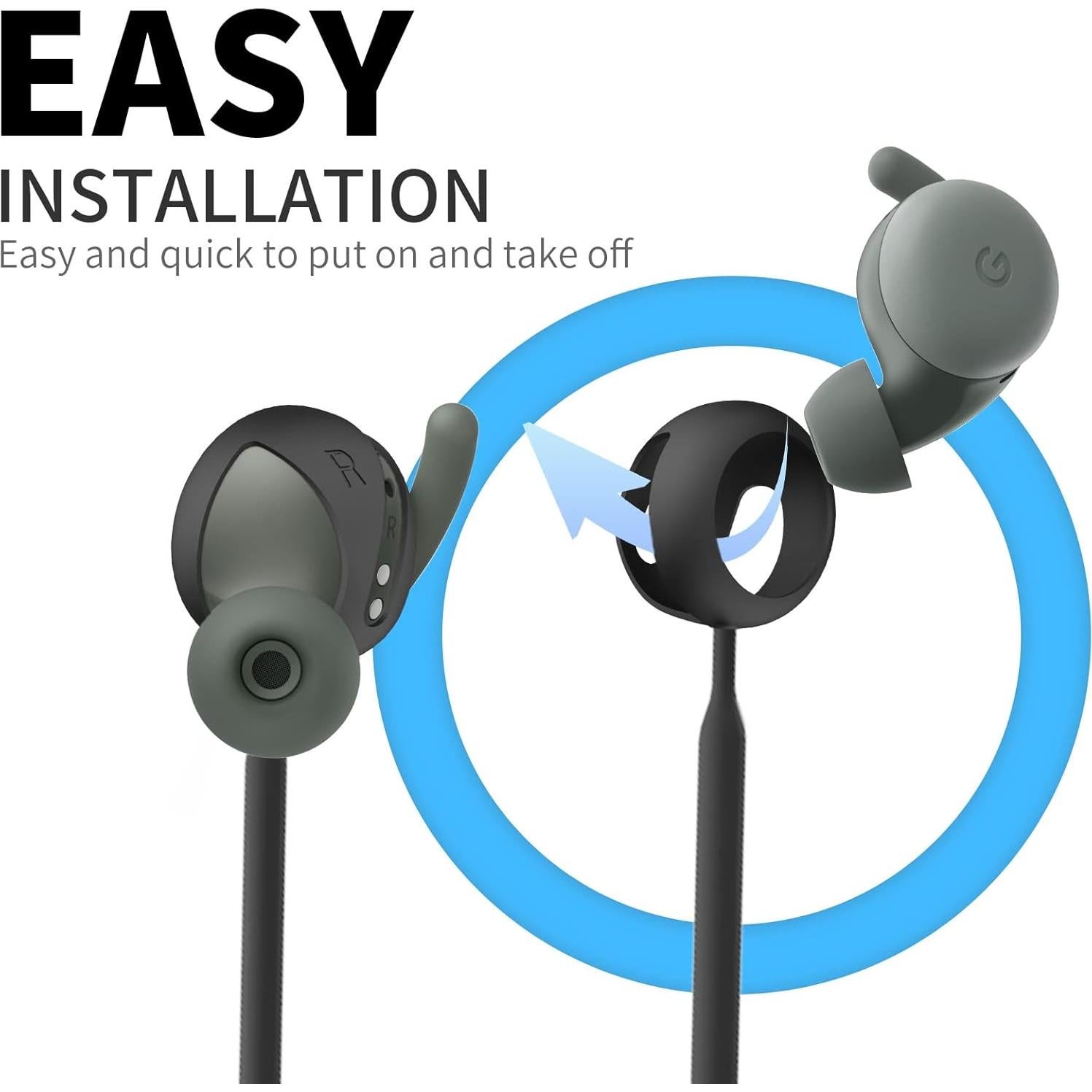 Correa Antipérdida WOFRO para Google Pixel Buds A-Series - Negro