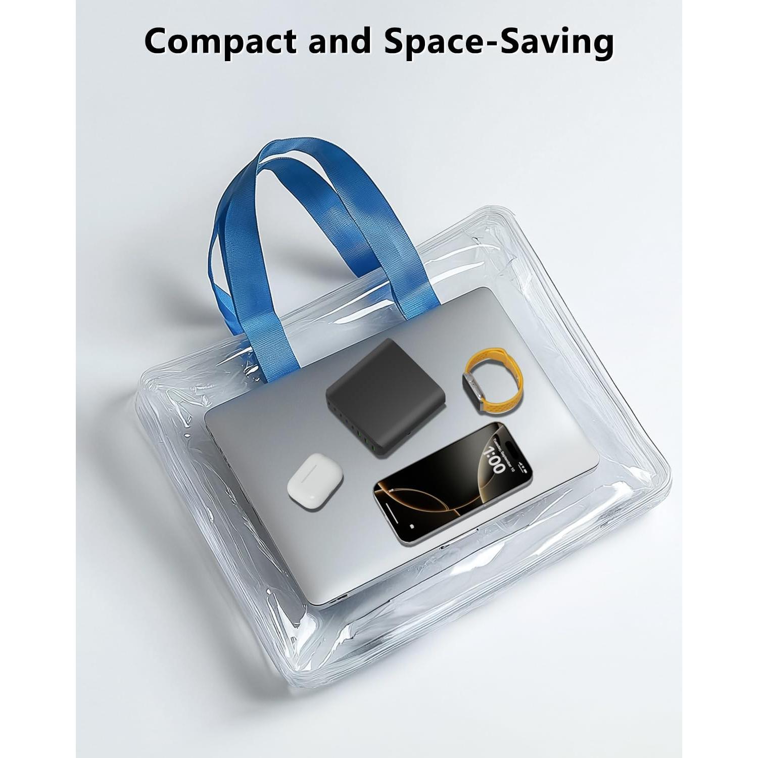 Cargador USB C 500W 8 Puertos Rápido PD 120W Negro