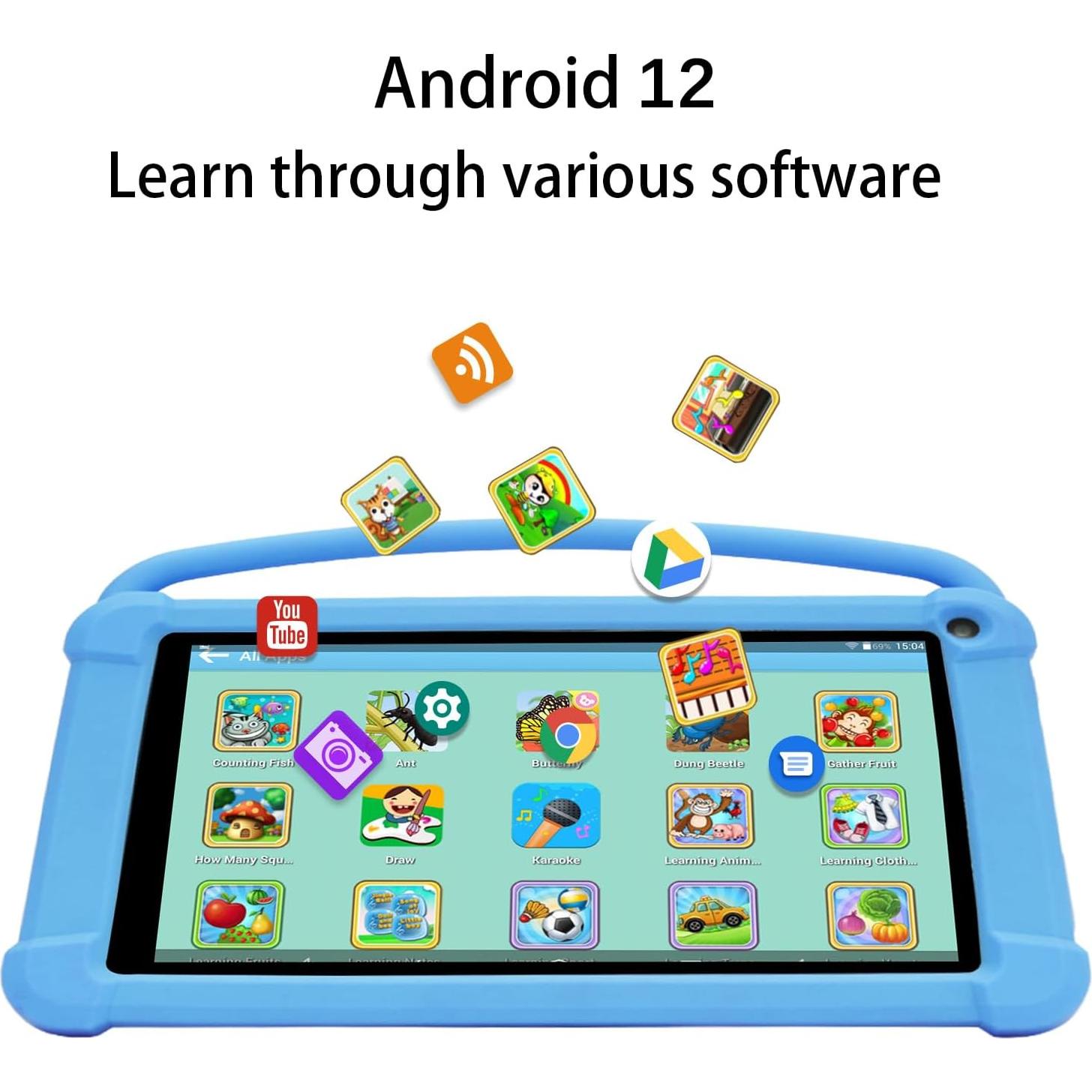 Tableta ATOZEE para Niños 7" 4GB RAM 32GB Android Control Parental