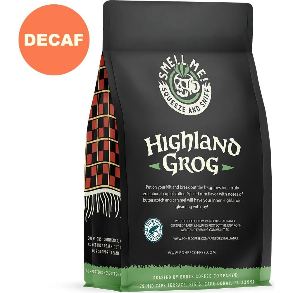 Café Descafeinado Sabor Caramelo de Mantequilla Bones 340g